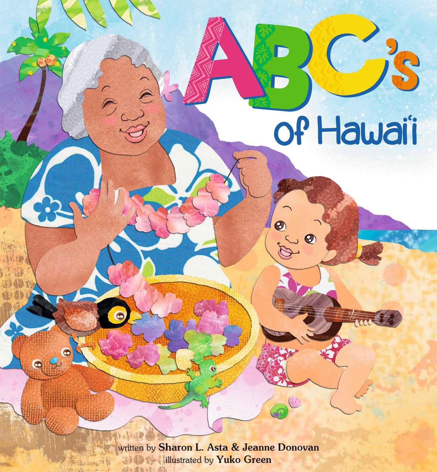 ABCʻs of Hawaiʻi, written by Sharon L. Asia & Jeanne Donovan, illustrated by Yuko Green. Island Heritage Publishing, HI 2013