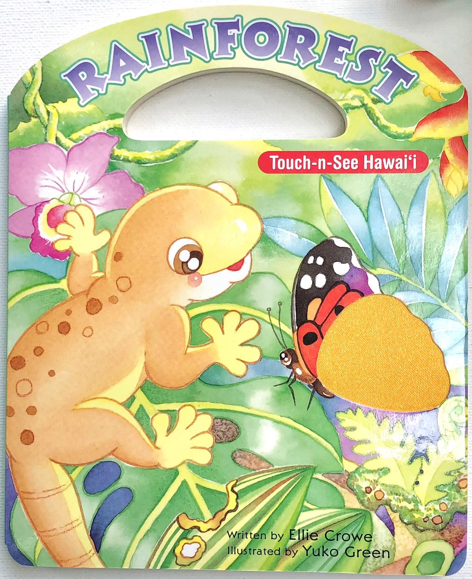 Rainforest Touch-n-See Hawaiʻi, written by Ellie Crowe, illustrated by Yuko Green. Island Heritage Publishing, HI. 2003