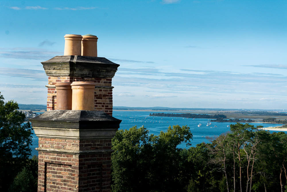 Picturesque views of the ocean and marshes