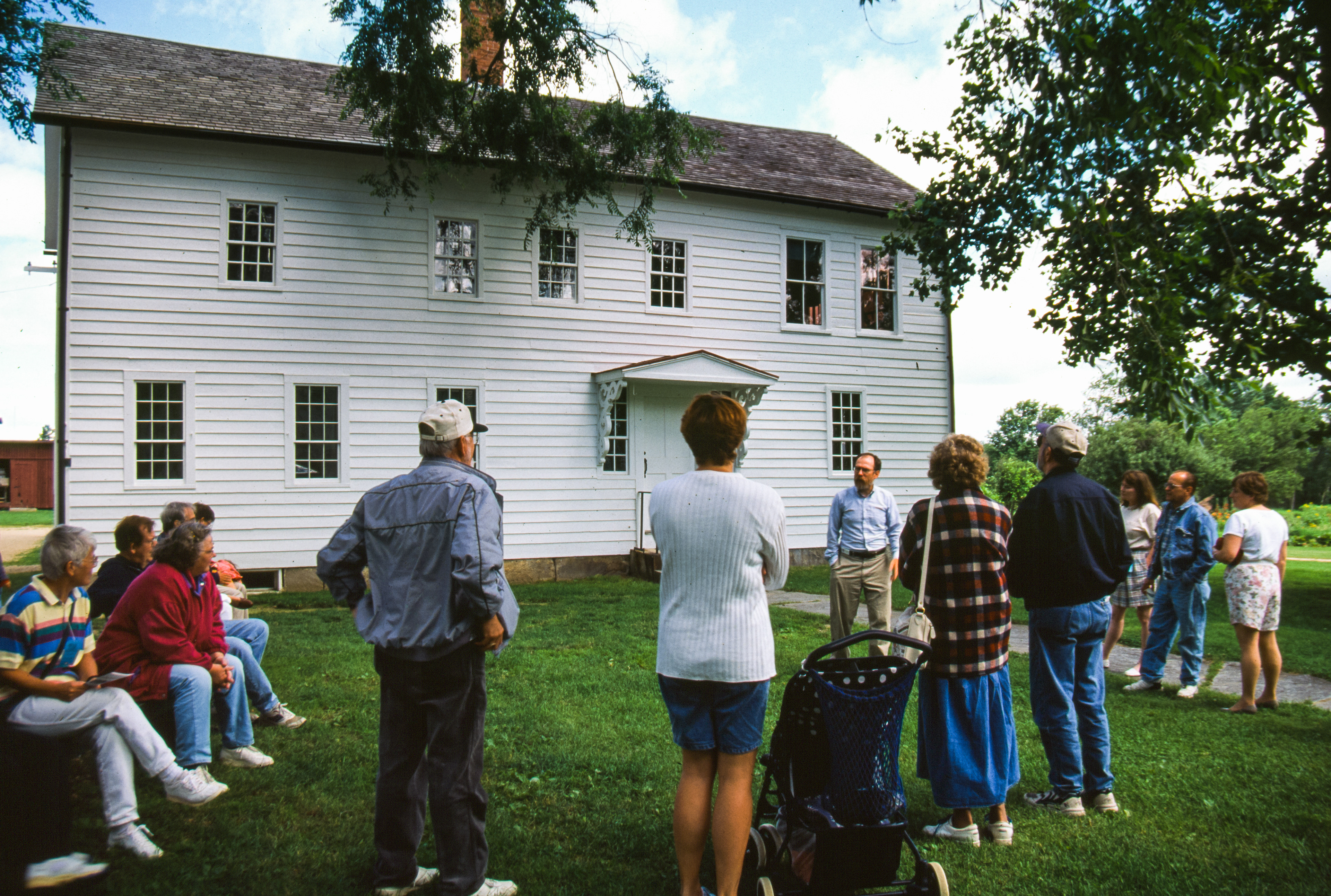 Visitors at East House