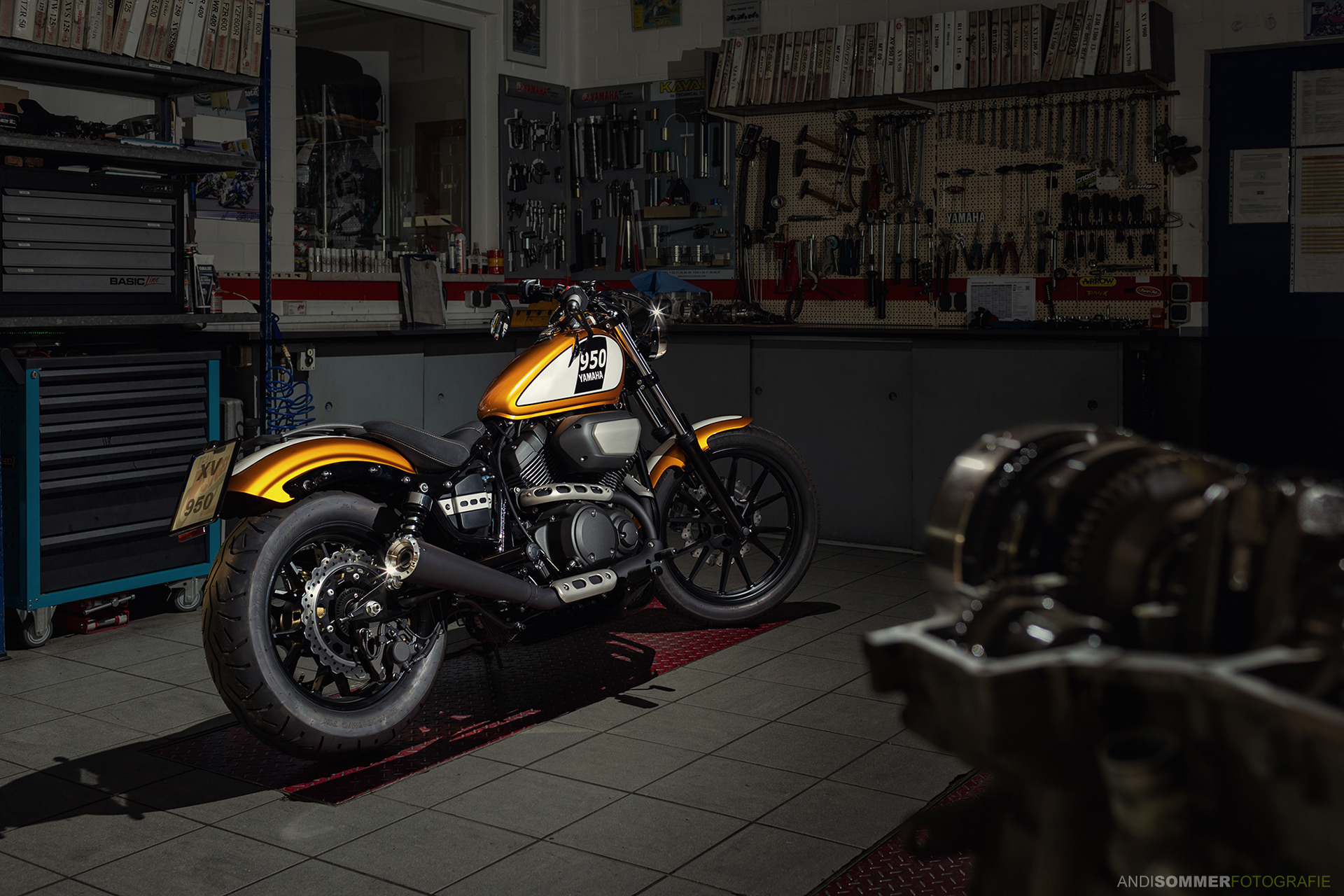 Yamaha XV950 'Bobber'-Umbau von Team Voiges