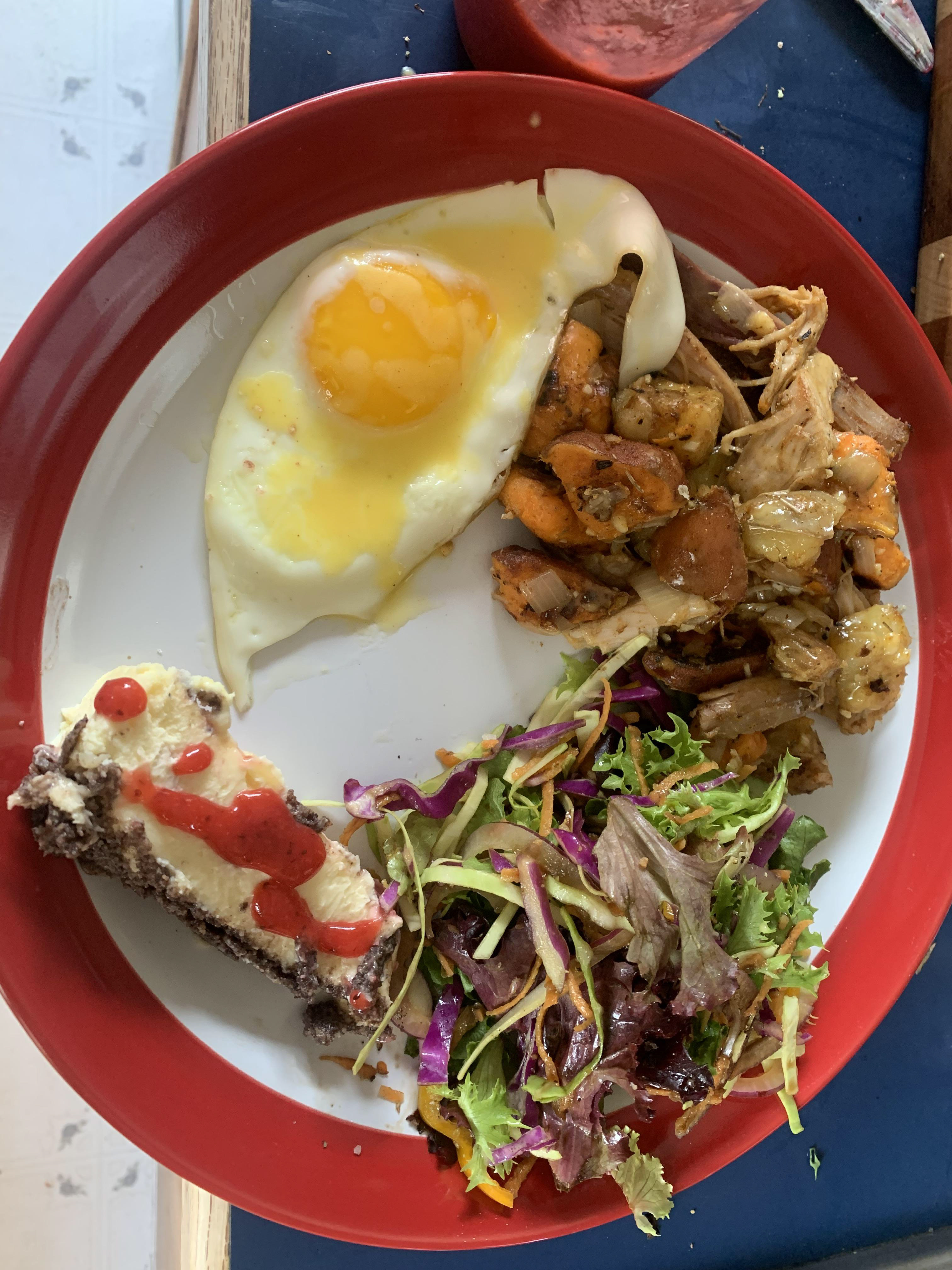 Thanksgiving leftovers turned into brunch