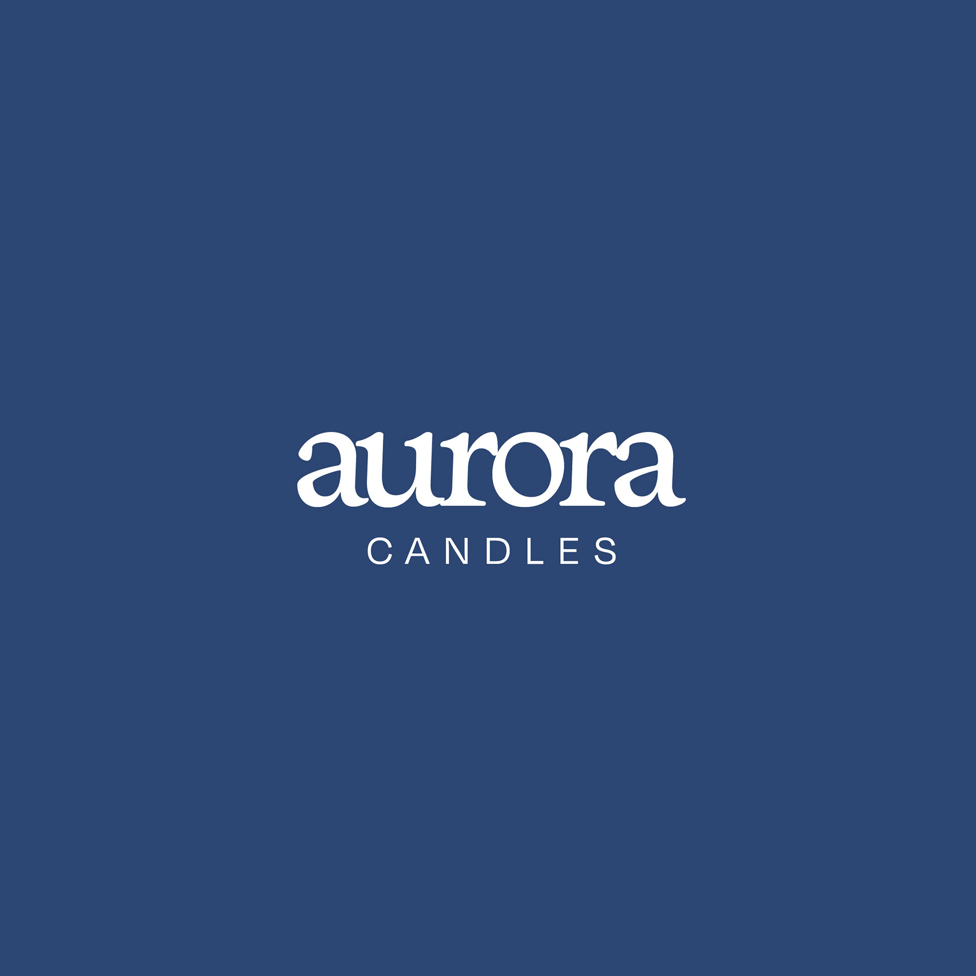 White Aurora logo on a blue background