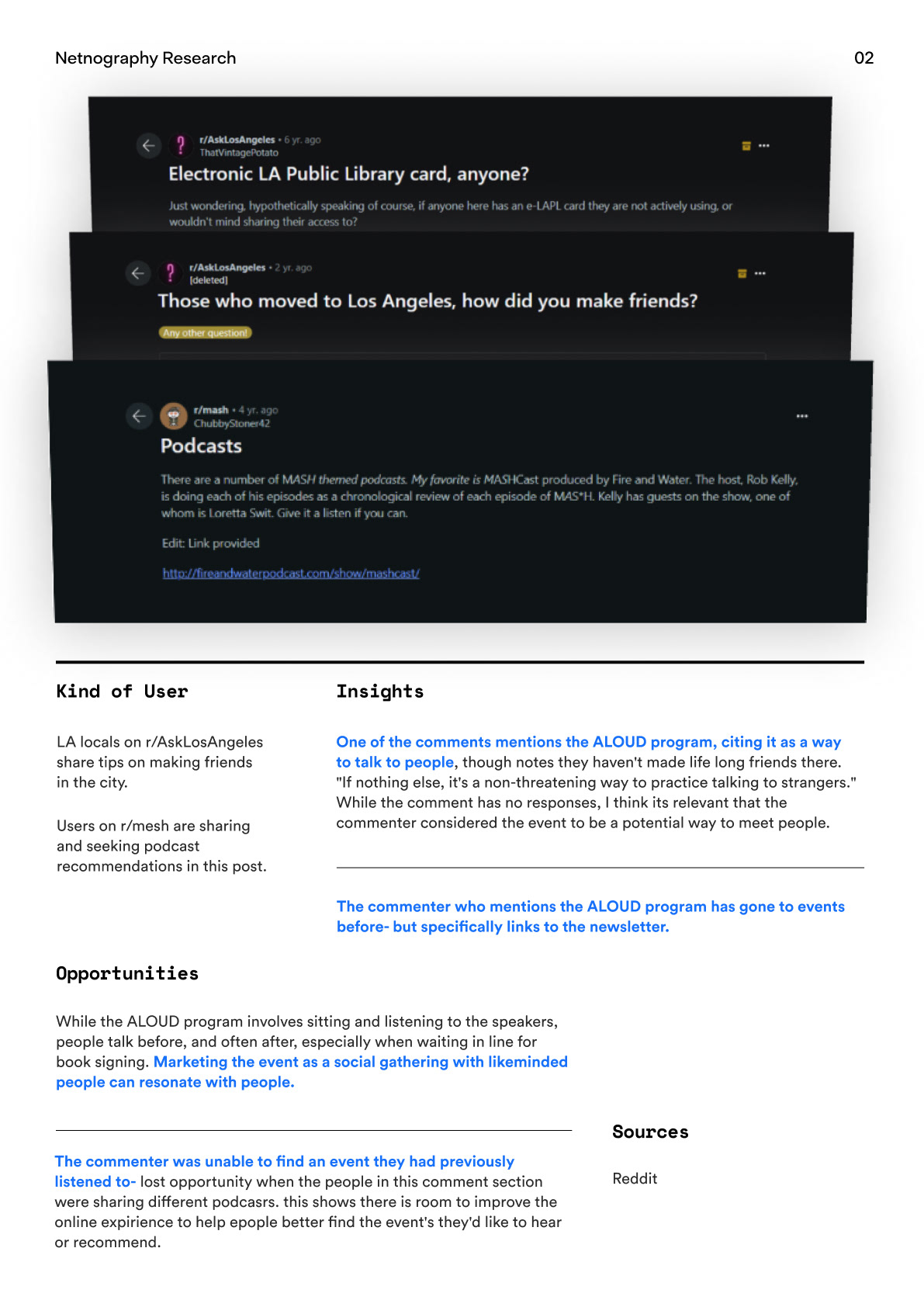 Netnography - Reddit