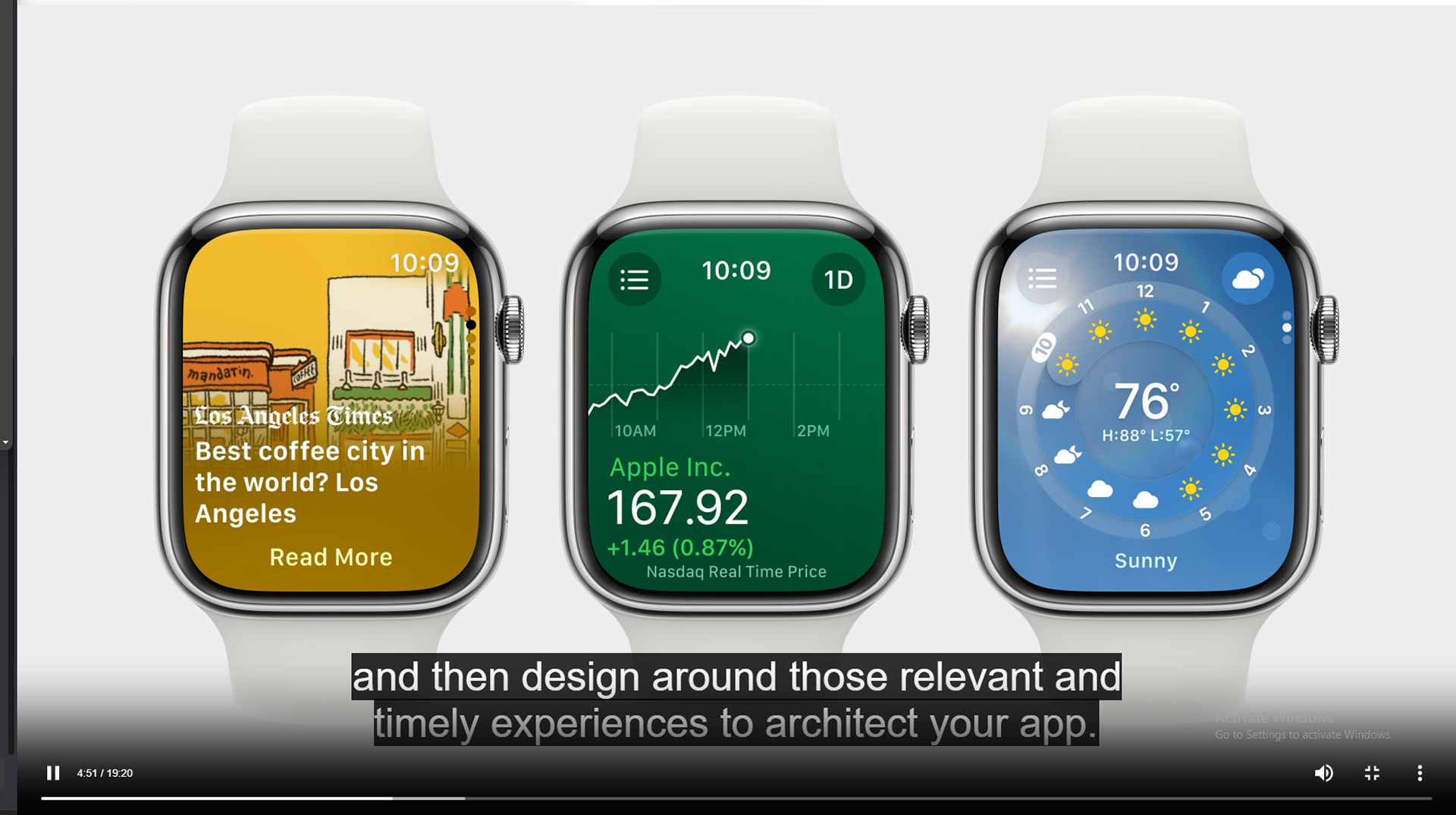 Clip from Apple's Video