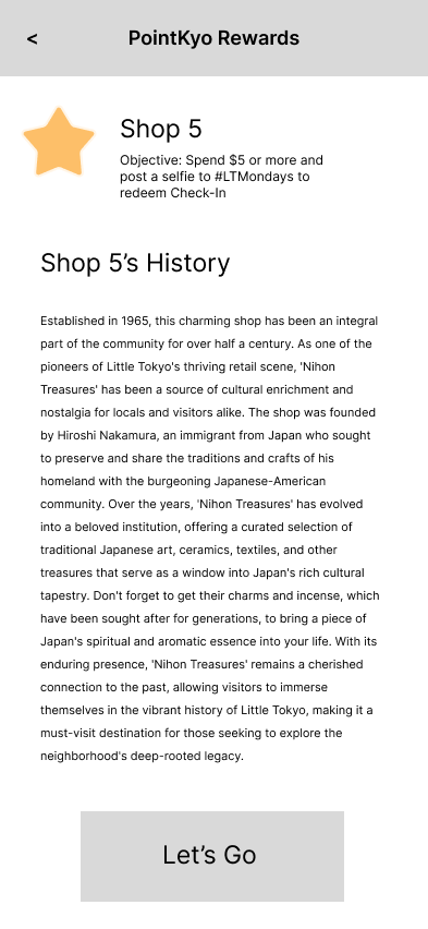 Shop History Page