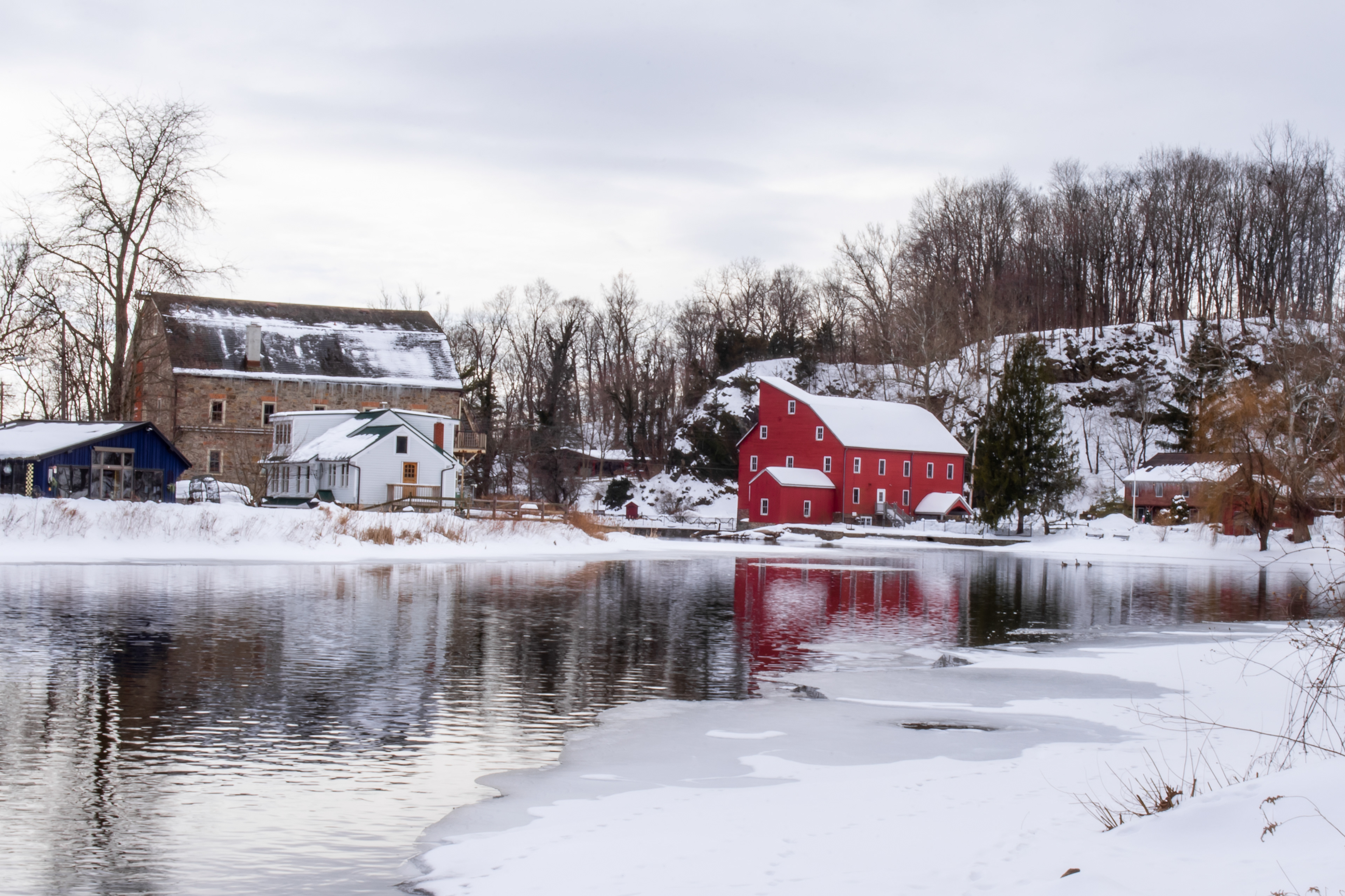 Red Barn Feb 14, 2021 Clinton, NJ USA