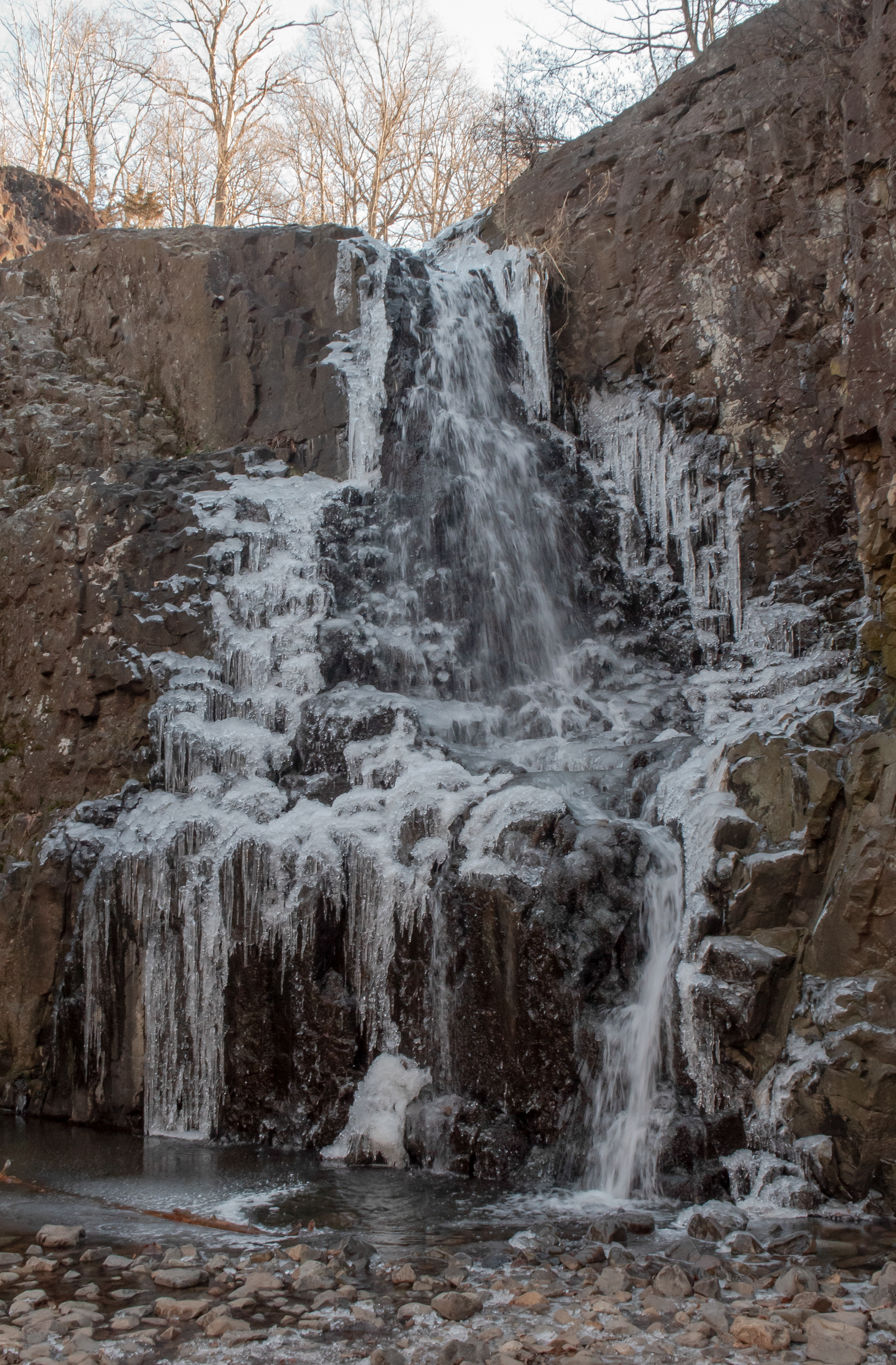 Frozen Waterfall, South Mountain Reserve, NJ USA