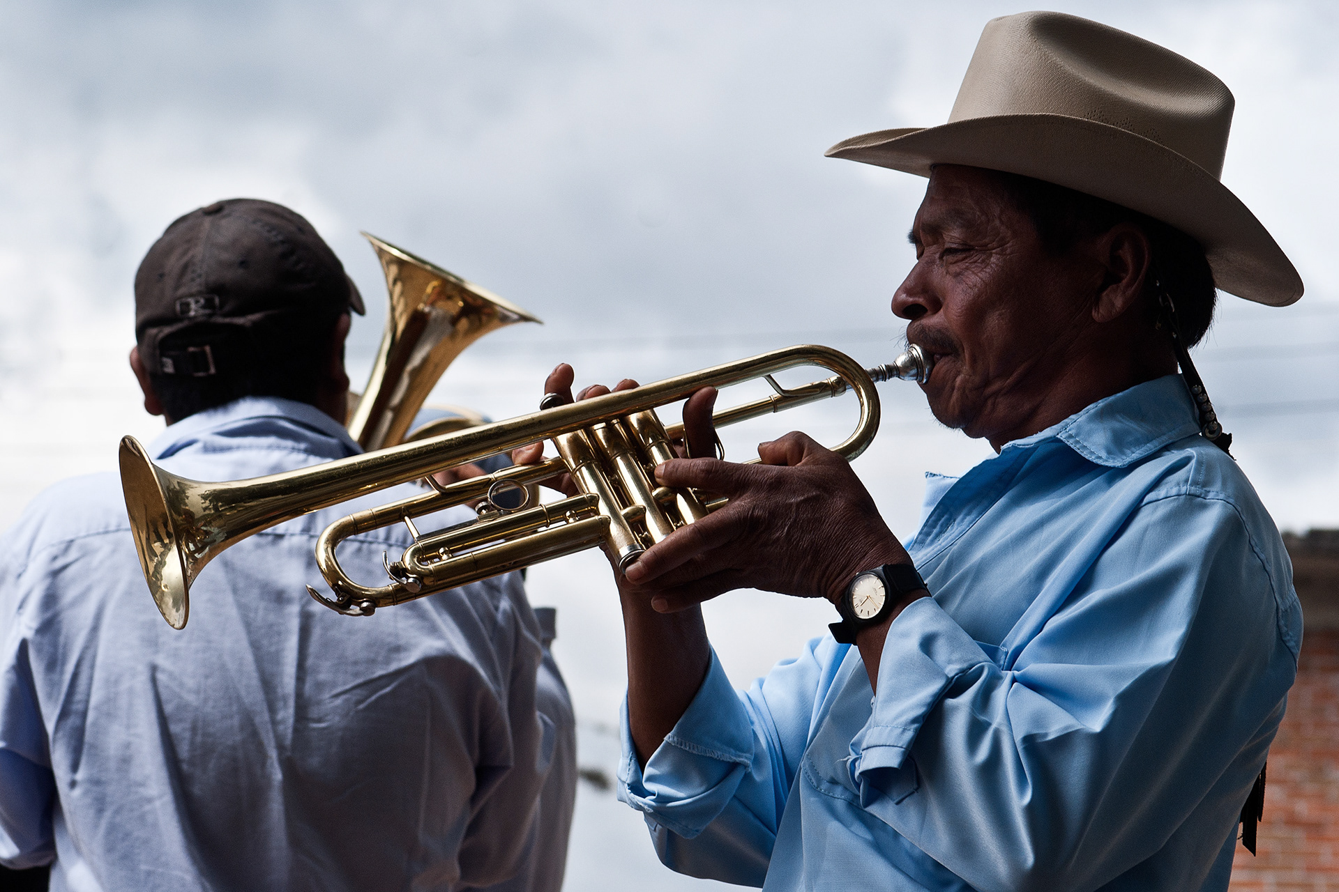 Músicos durante el Baile de la Milpa, Chiepetepec, Guerrero, 2010