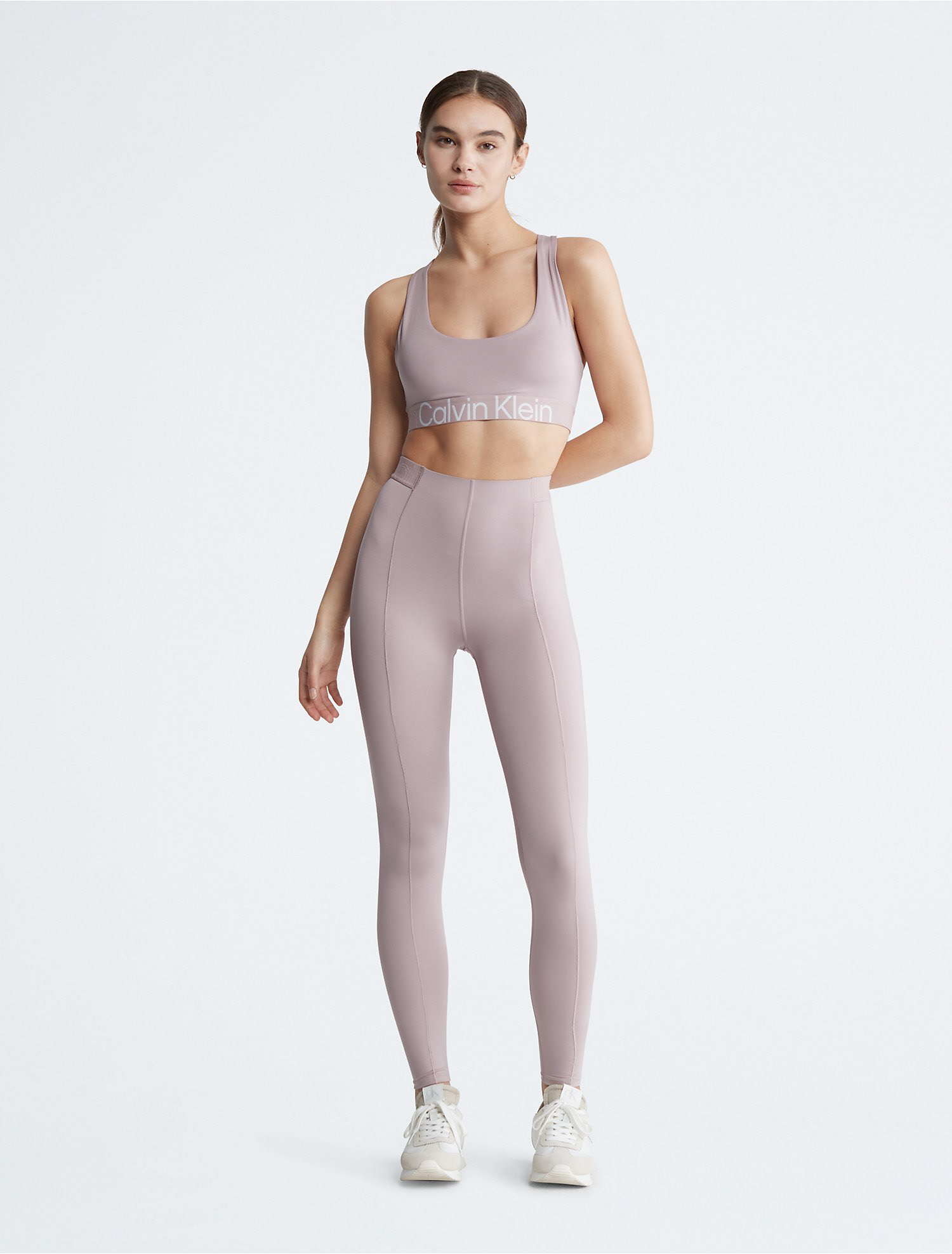 Calvin Klein CK Sport Embossed Icon High Waist Full Length Leggings 