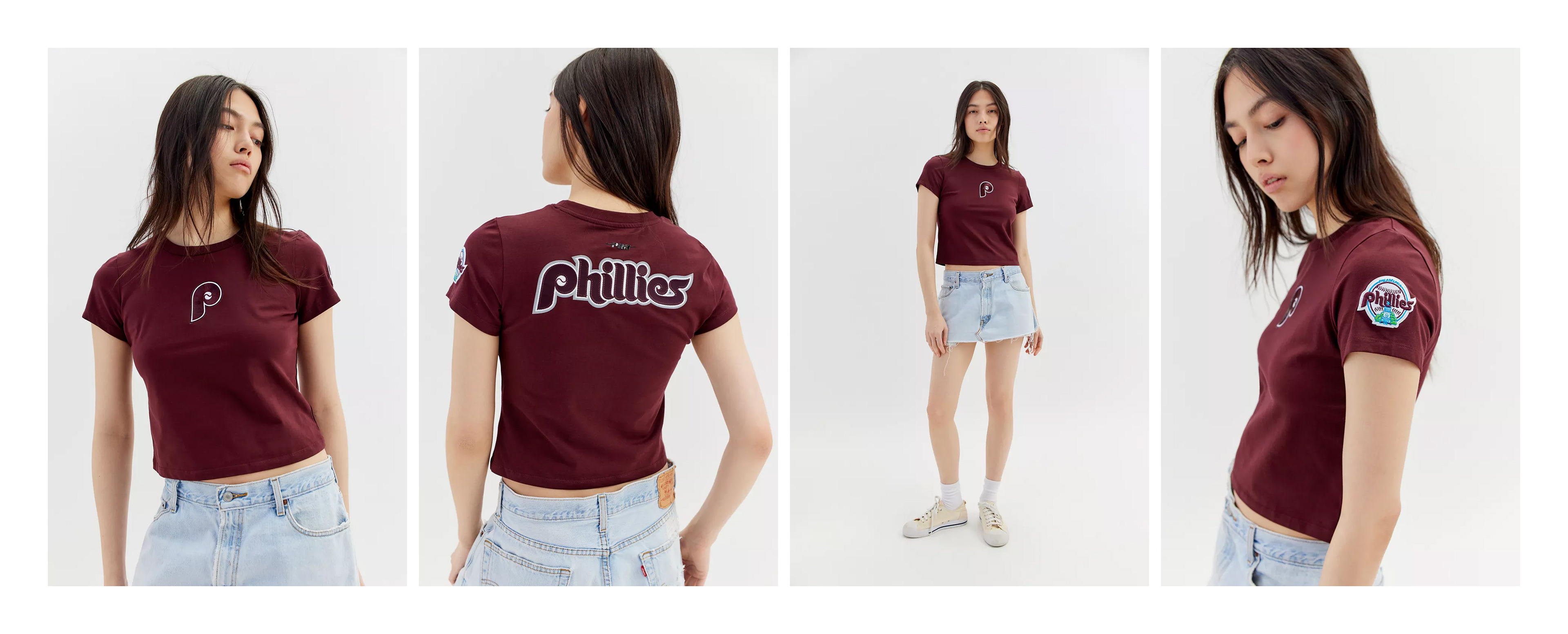 Philadelphia Phillies MLB Baby Tee Program for Urban Outfitters