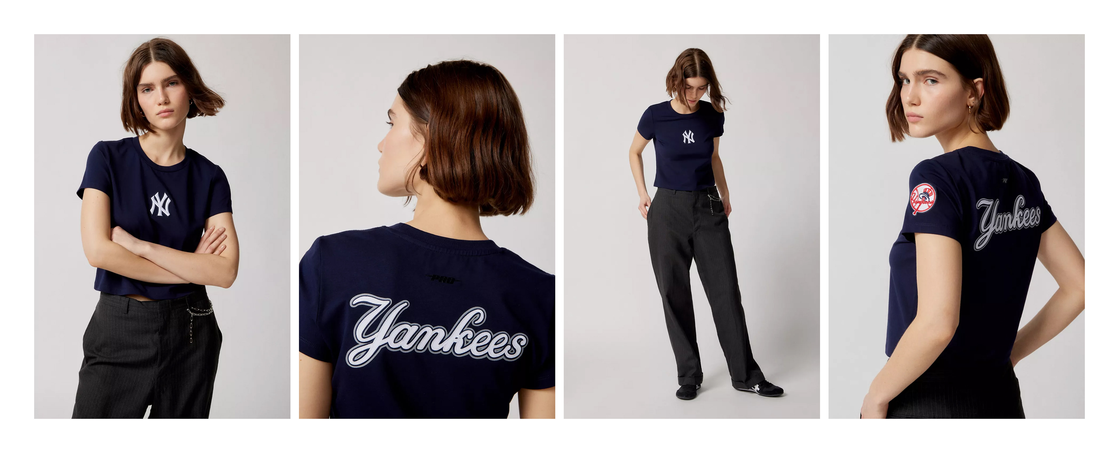 New York Yankees MLB Baby Tee Program for Urban Outfitters
