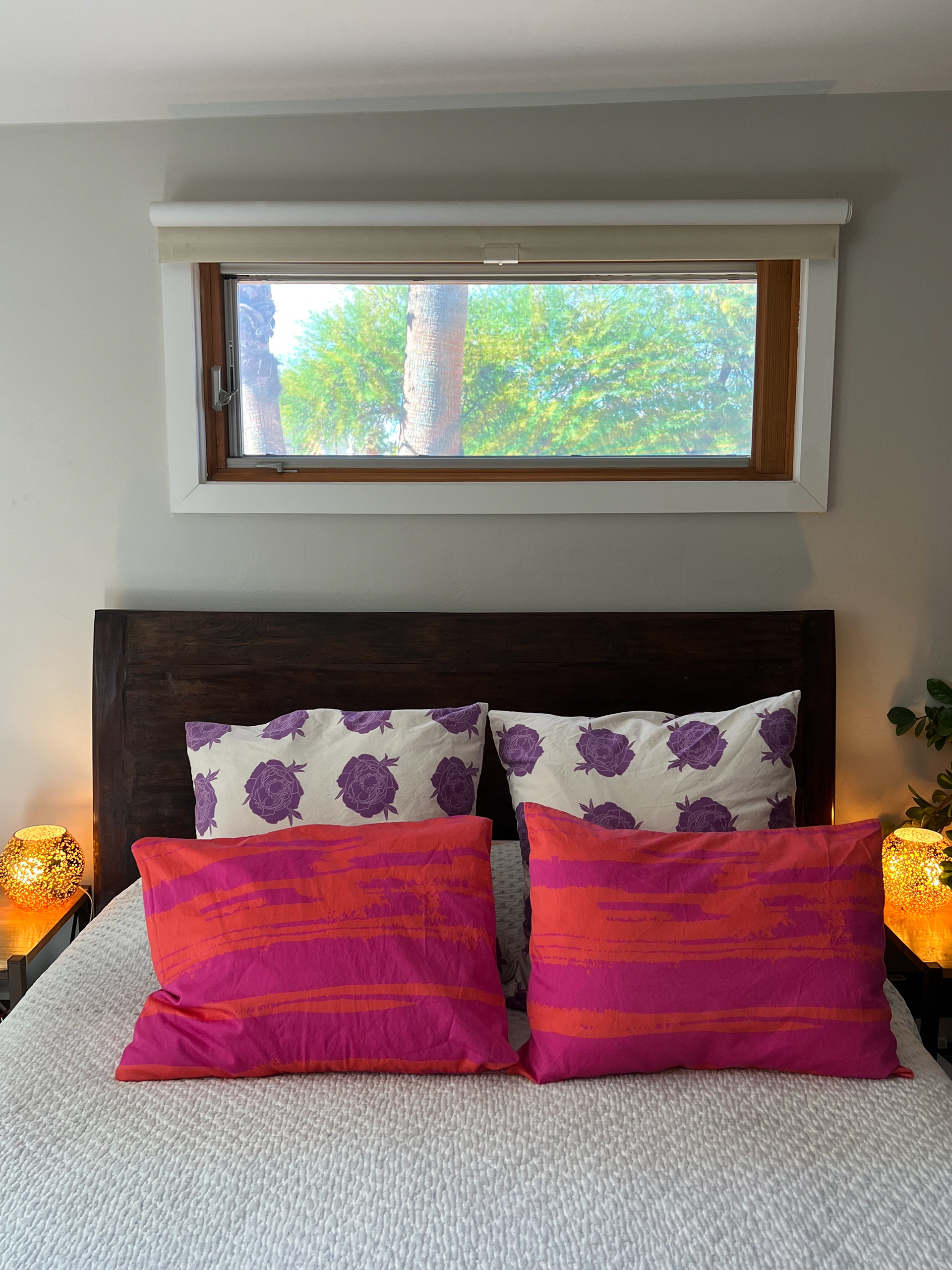 cloud stripe pillow case prototype