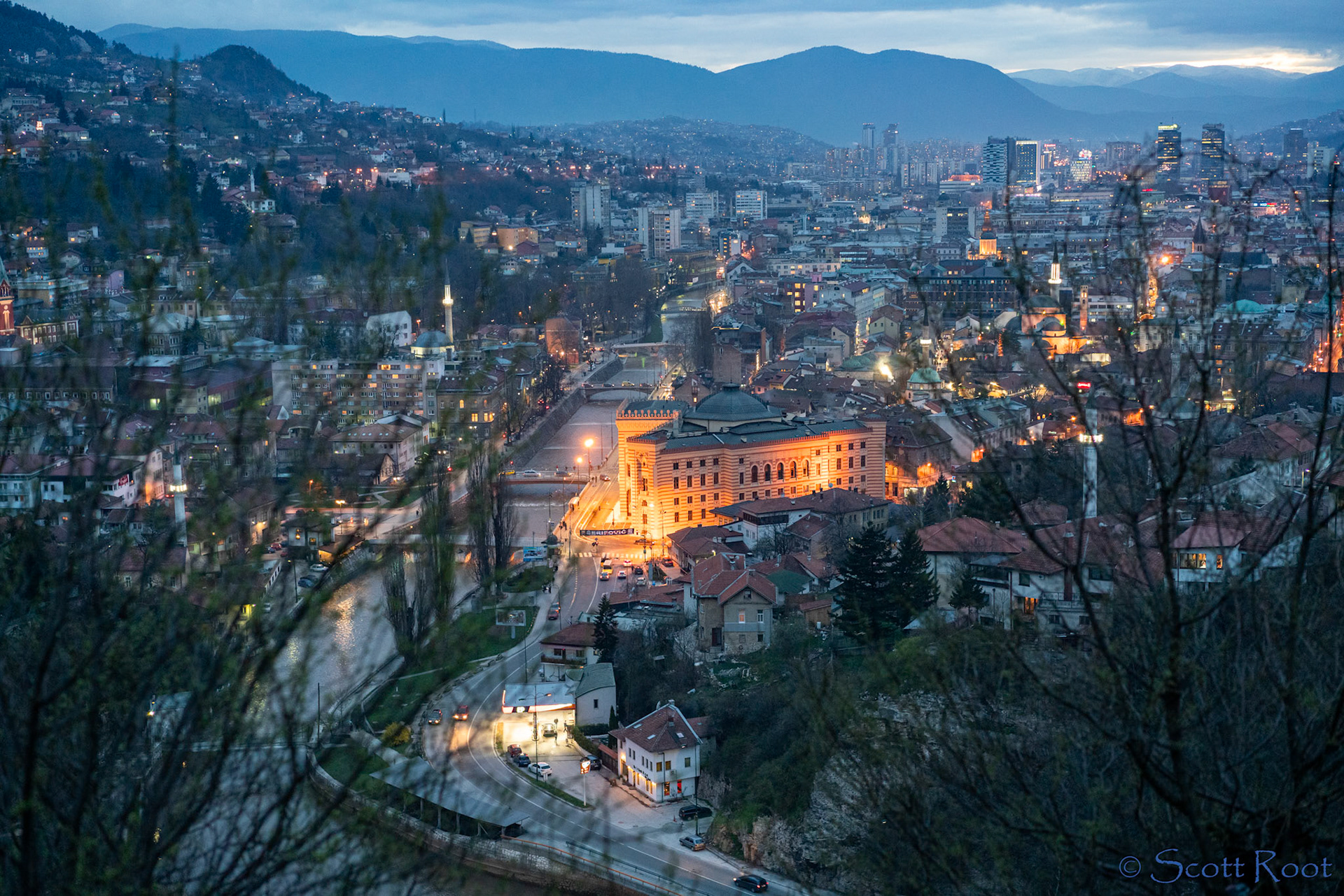 National and University Library (Vijećnica) in Sarajevo