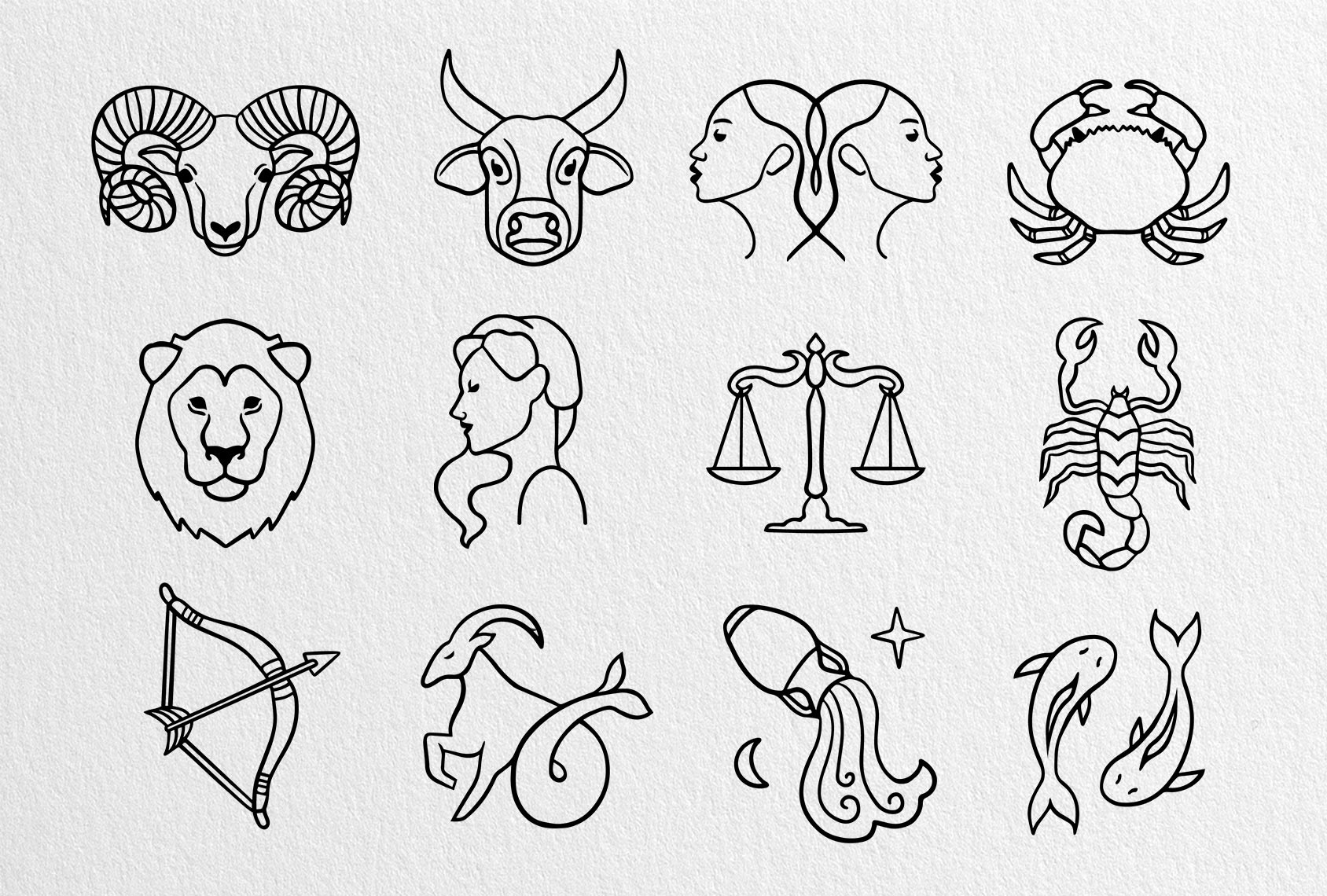 Zodiac Icons