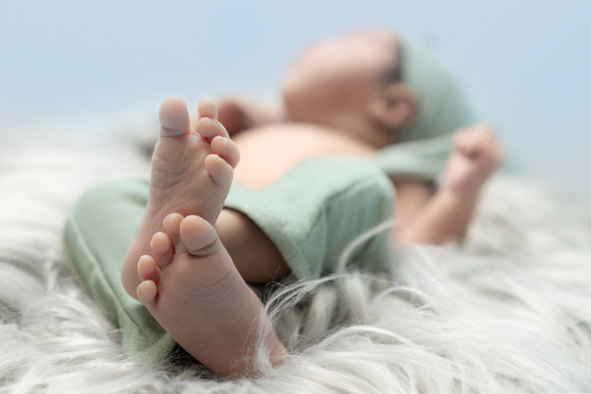 Sesión fotográfica de Leonardo Aarón a sus 13 días de nacido.