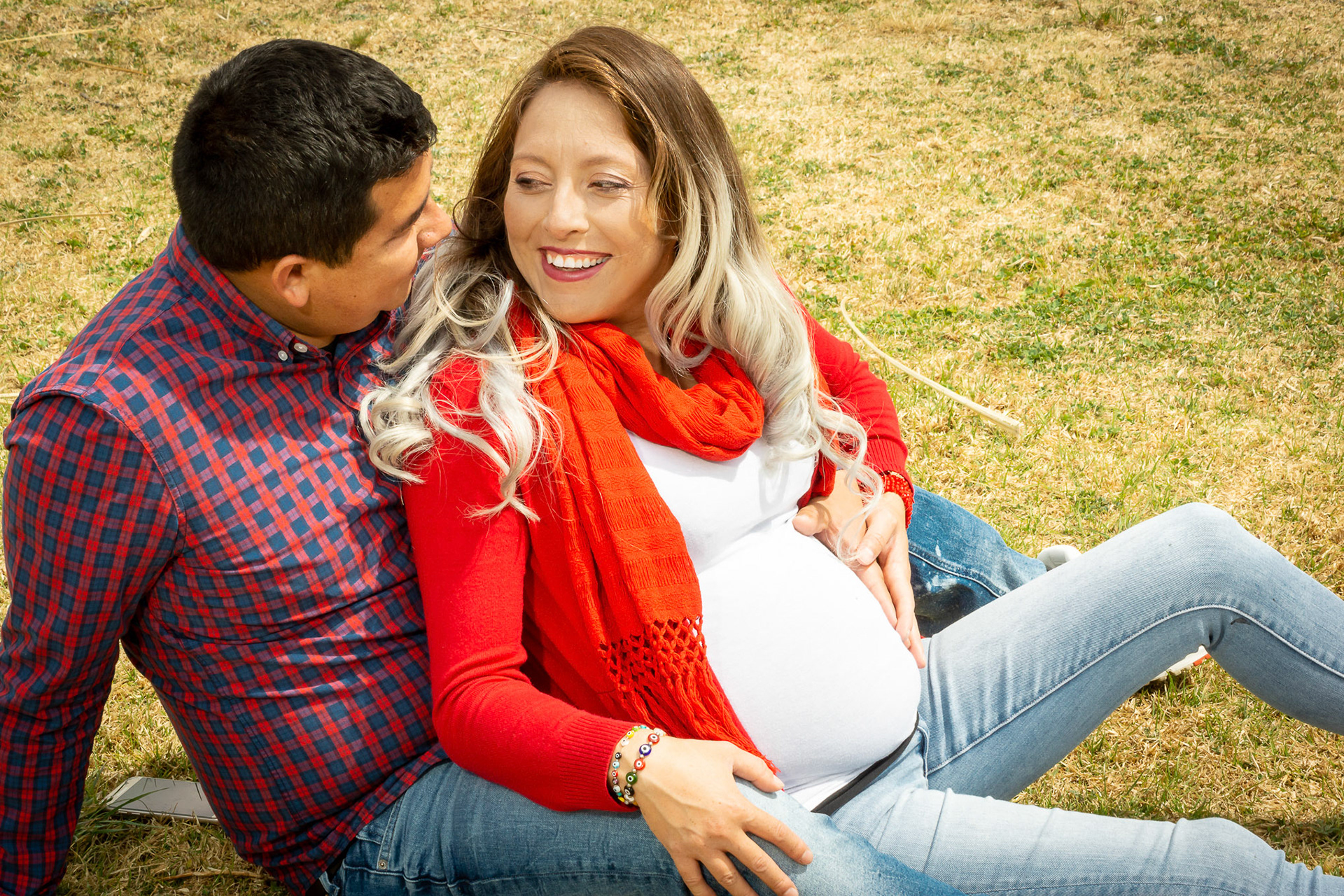 Sesión fotográfica de embarazo para la familia de Nallely