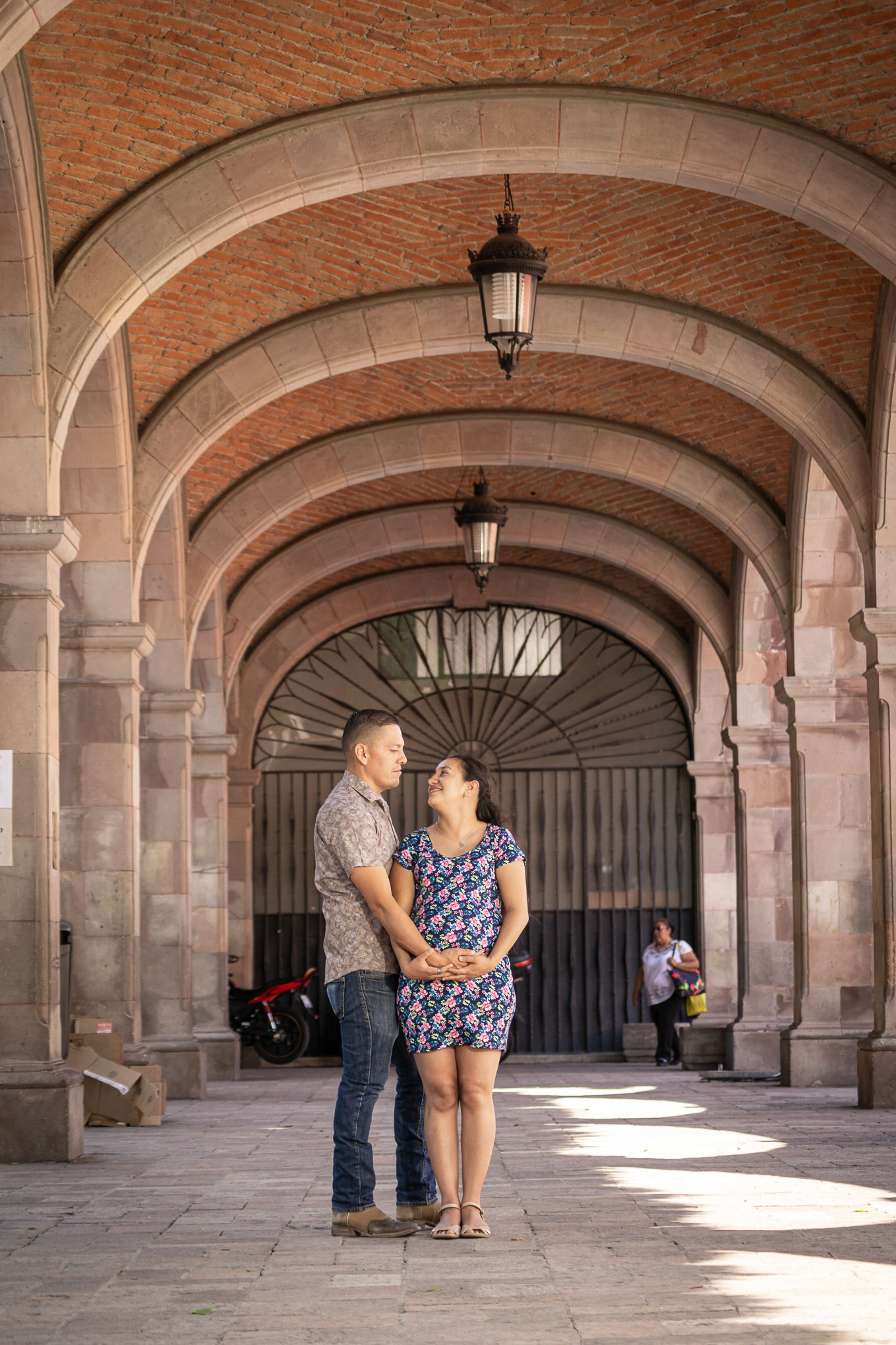 Sesión fotográfica de embarazo.