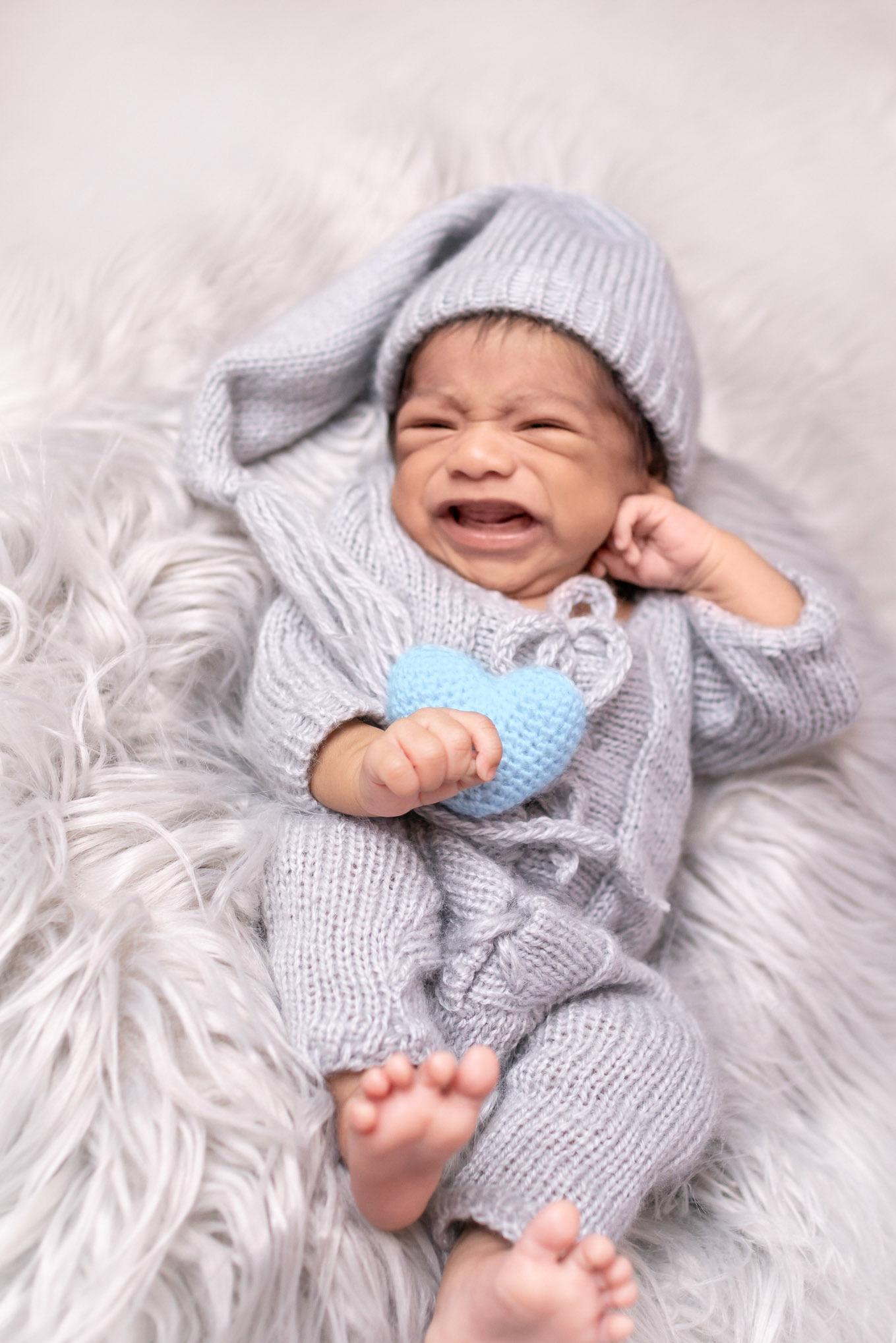 Sesión fotográfica de recién nacido para Aarón.