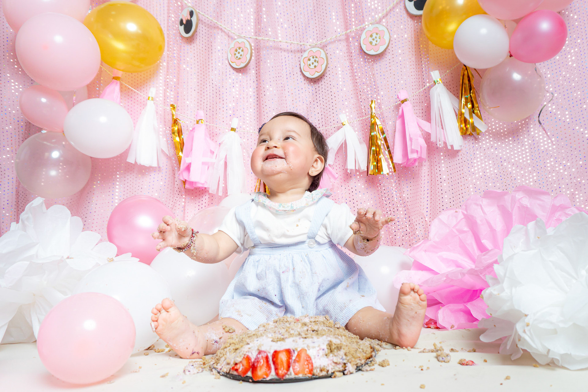 Sesión fotográfica de smash the cake para Emilie