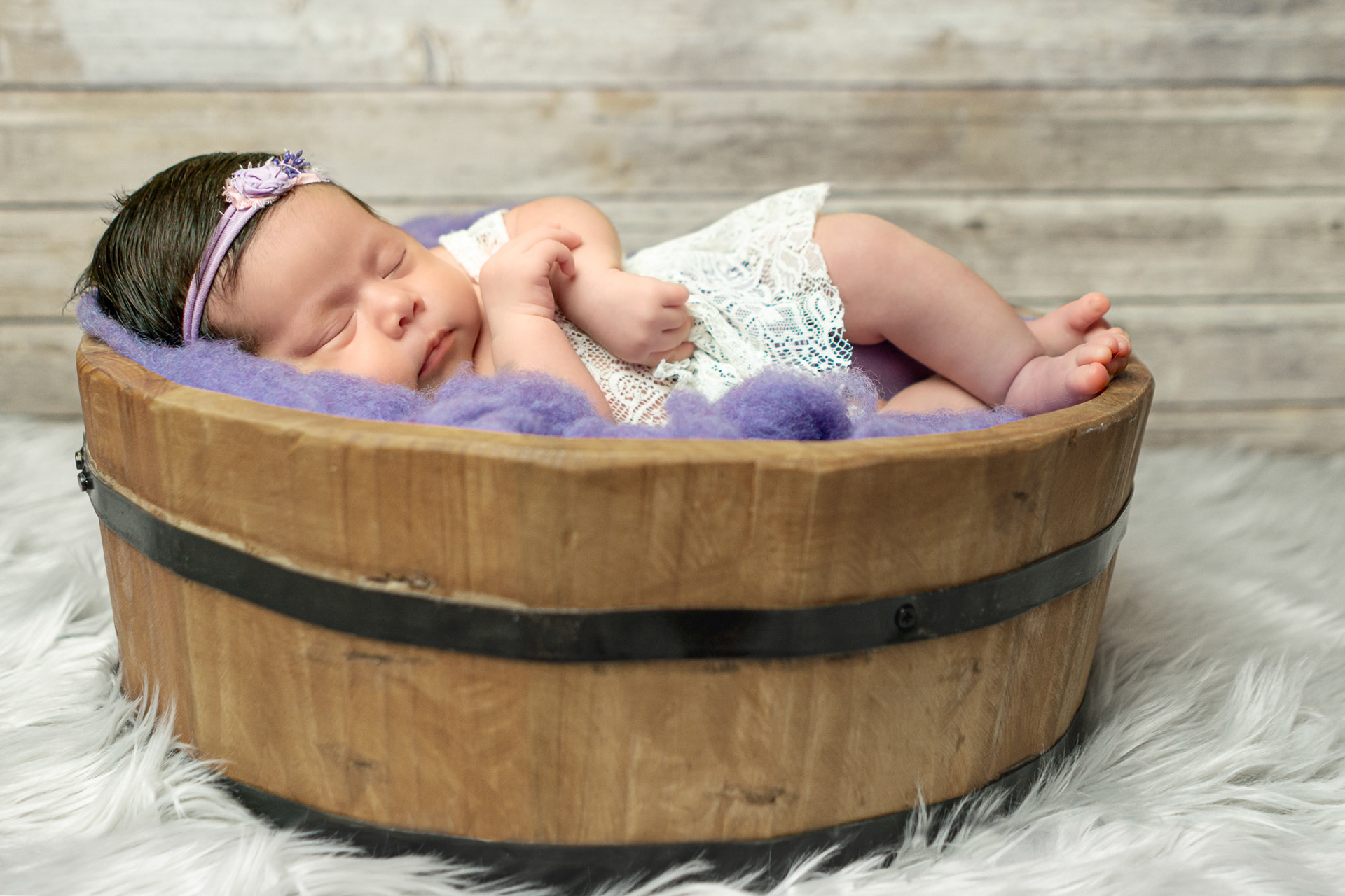 Sesión fotográfica de Recién Nacido (New Born) para Mía Alessandra.