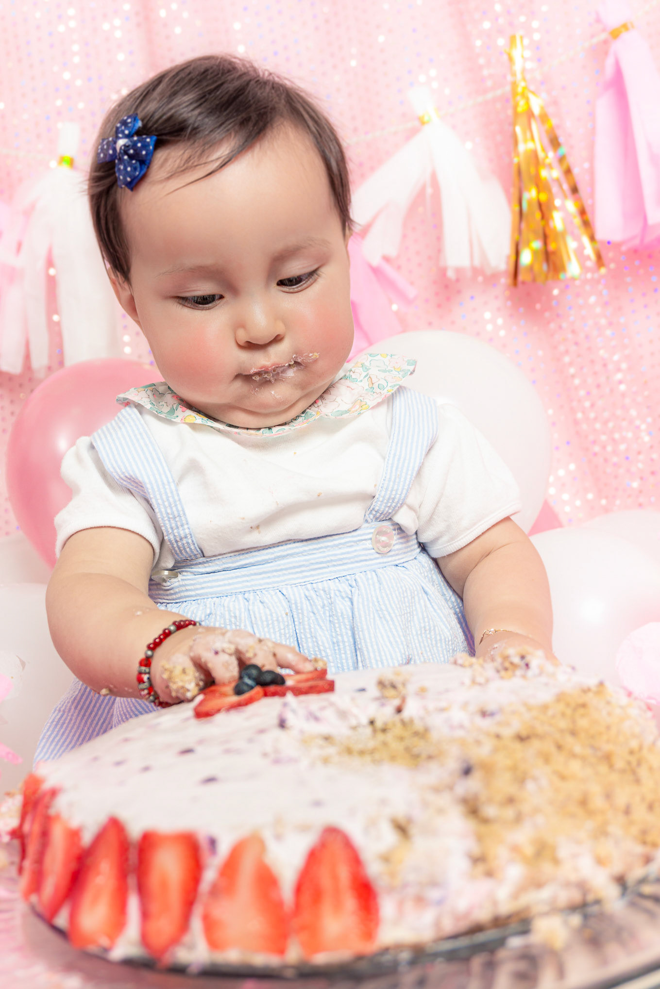 Sesión fotográfica de smash the cake para Emilie