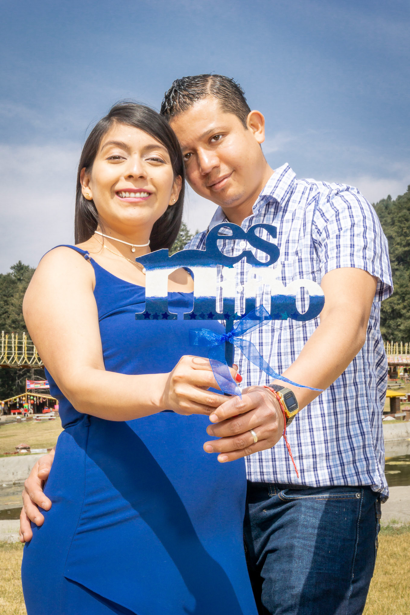 Sesión fotográfica de Sandy & Iván, maternidad en la marquesa.