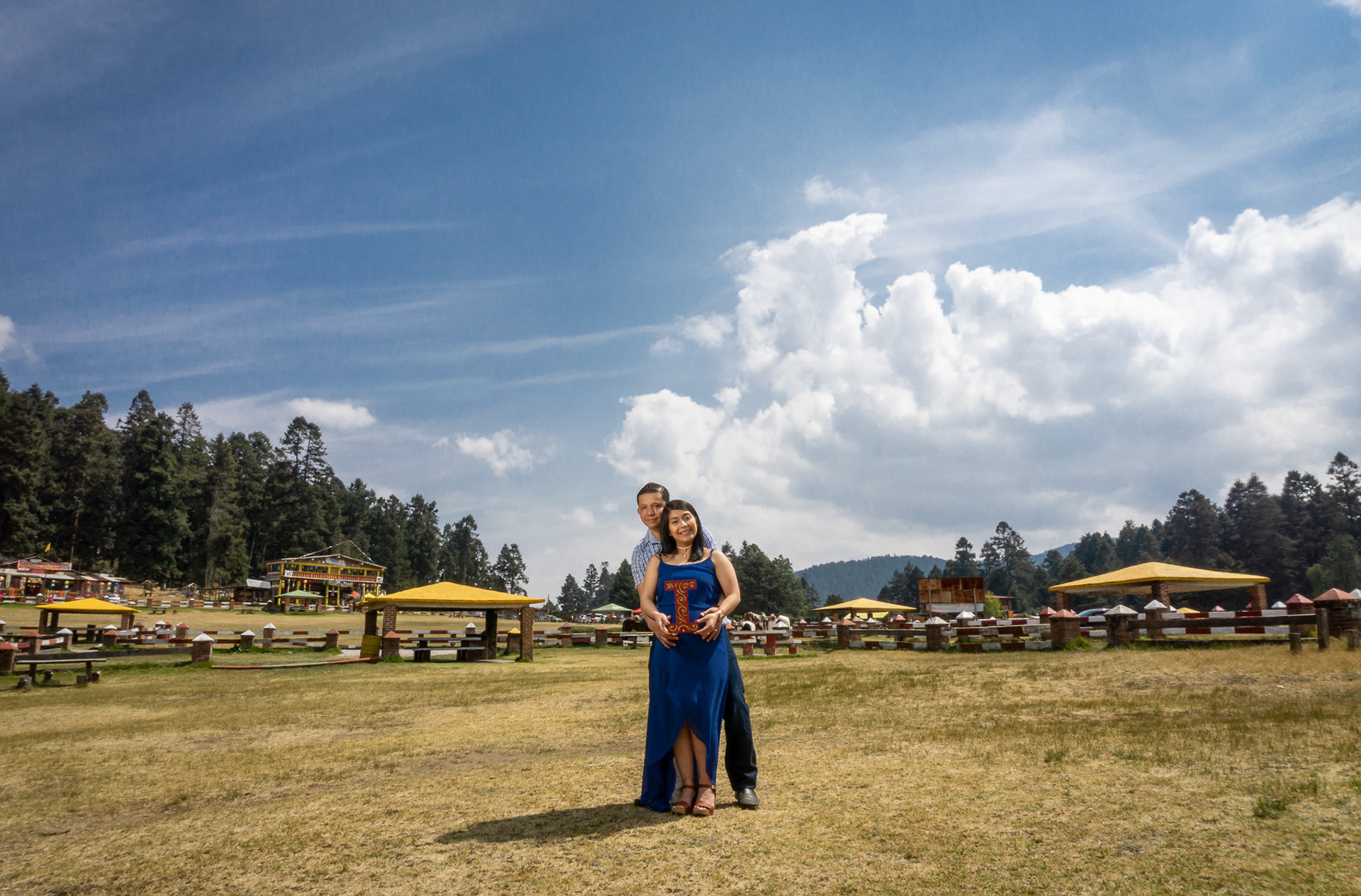 Sesión fotográfica de Sandy & Iván, maternidad en la marquesa.
