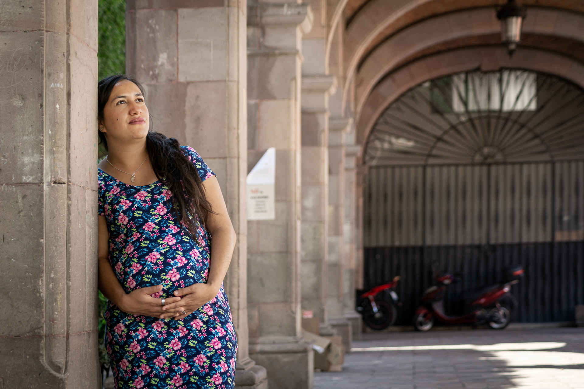 Sesión fotográfica de embarazo.