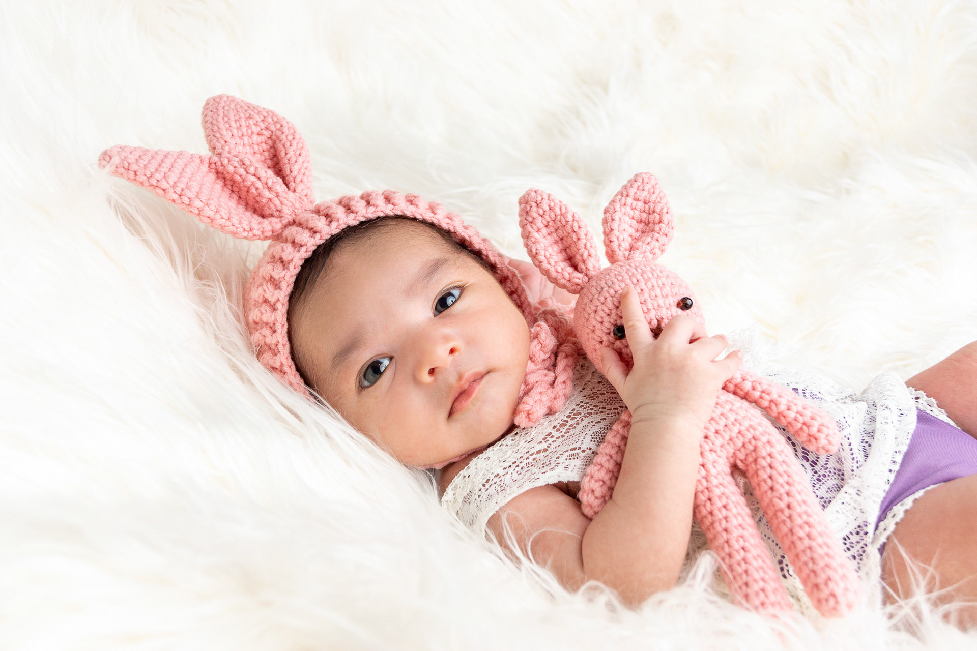 Lila Fernanda a sus 17 días de nacida.