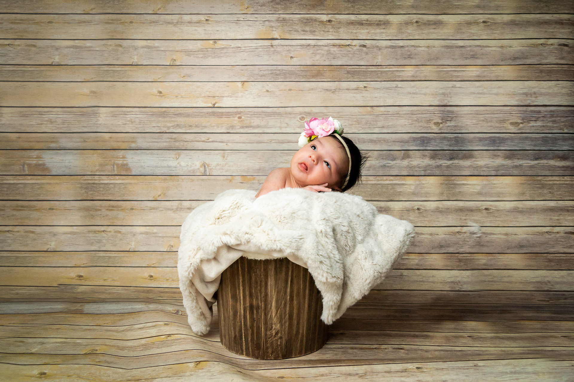 Lila Fernanda a sus 17 días de nacida.