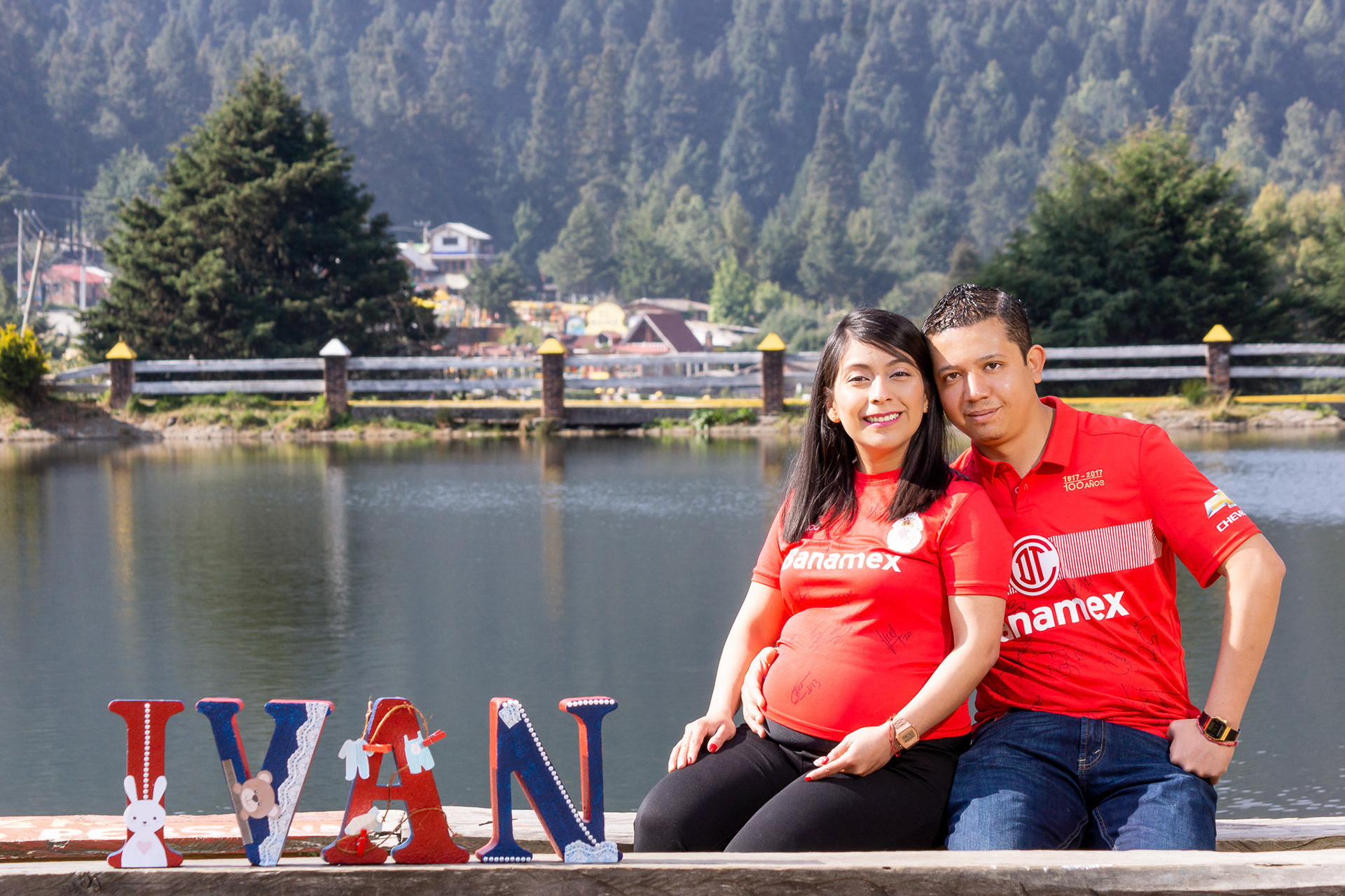 Sesión fotográfica de Sandy & Iván, maternidad en la marquesa.