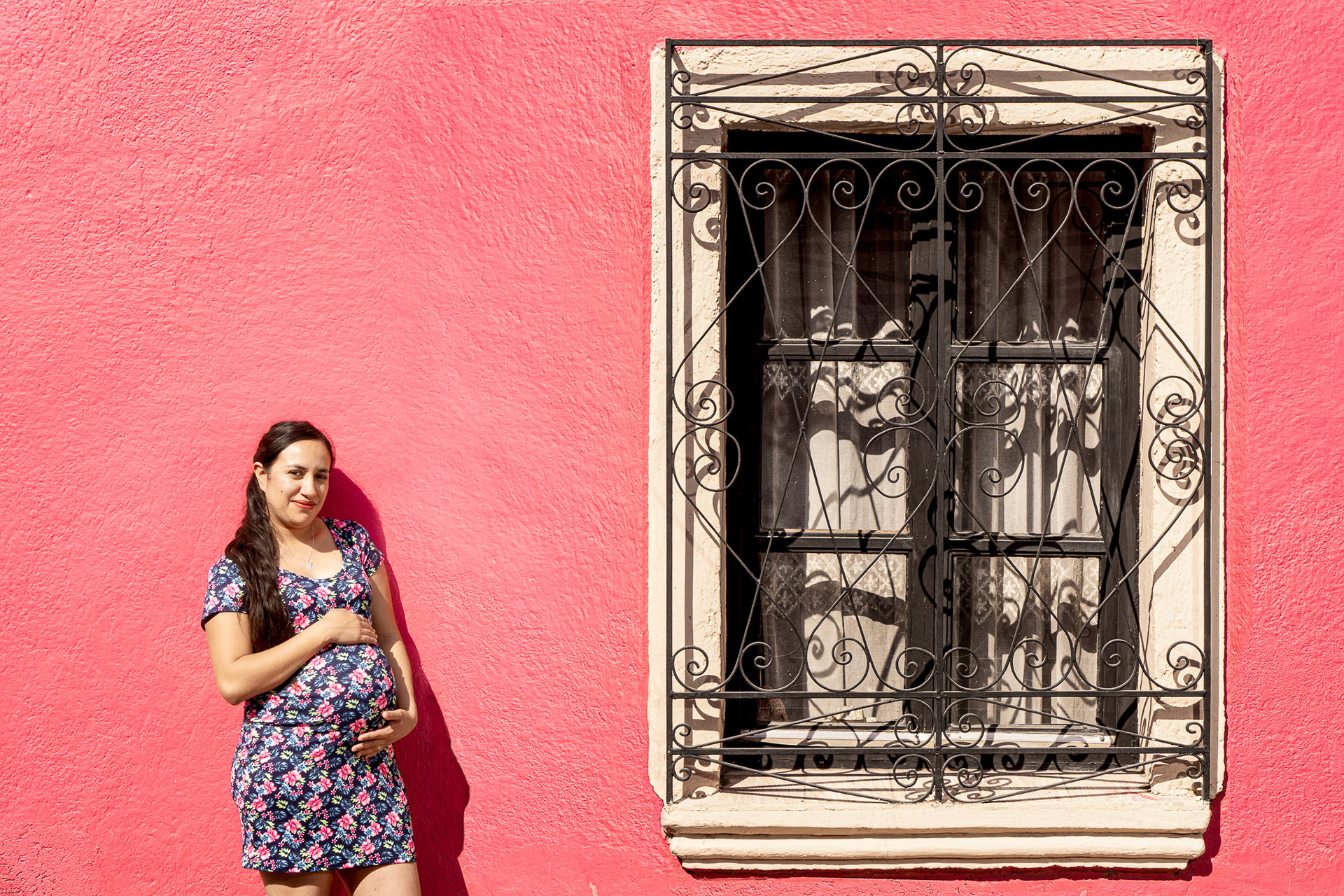 Sesión fotográfica de embarazo.