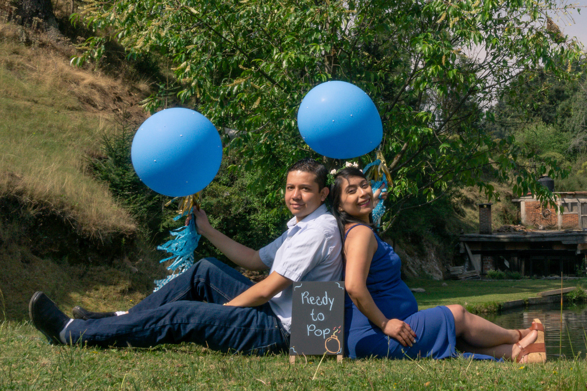 Sesión fotográfica de Sandy & Iván, maternidad en la marquesa.