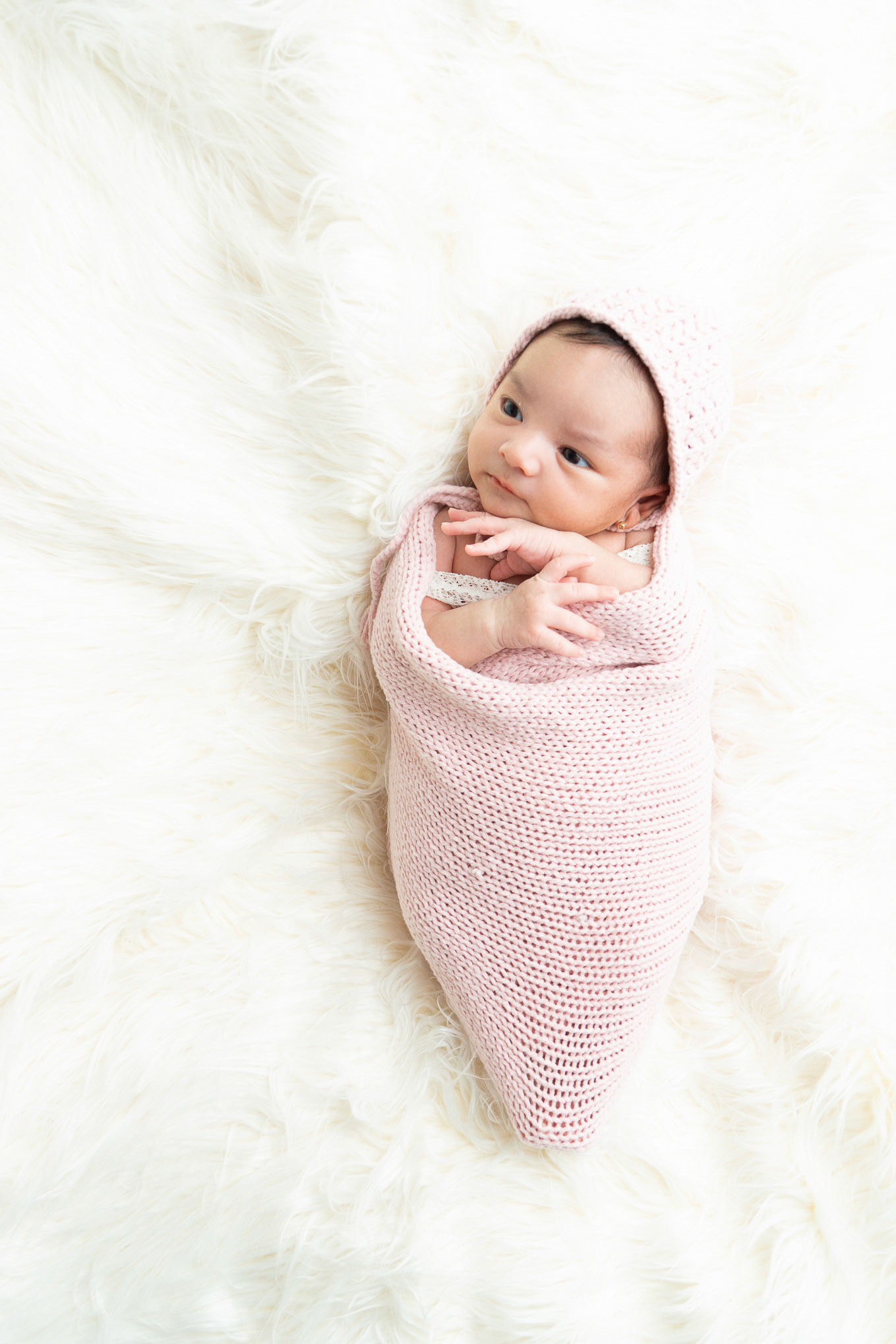 Lila Fernanda a sus 17 días de nacida.