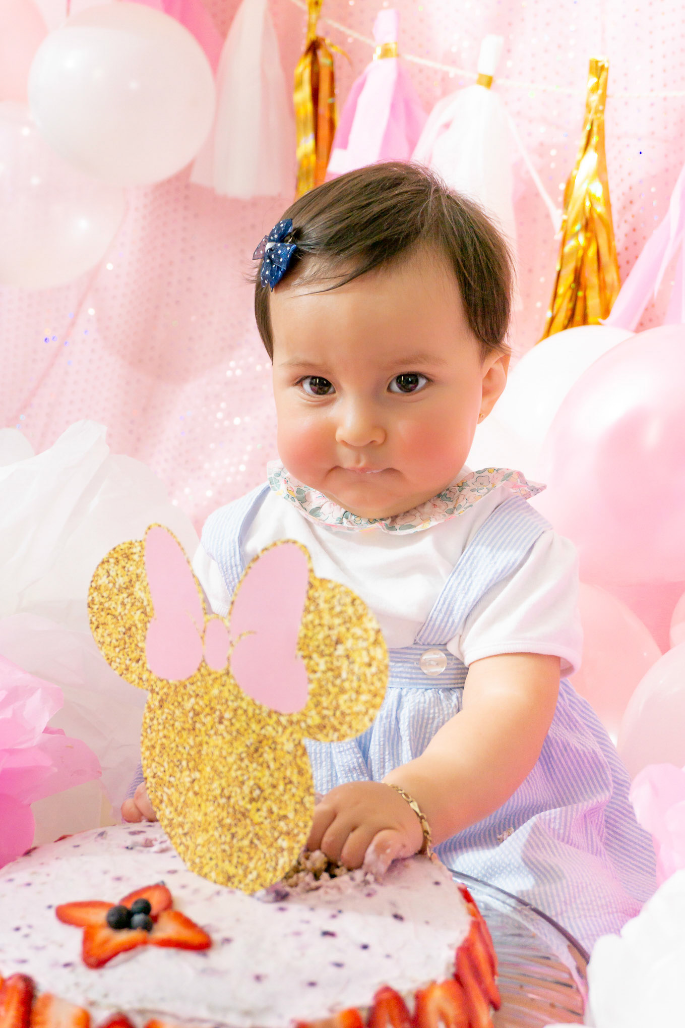 Sesión fotográfica de smash the cake para Emilie