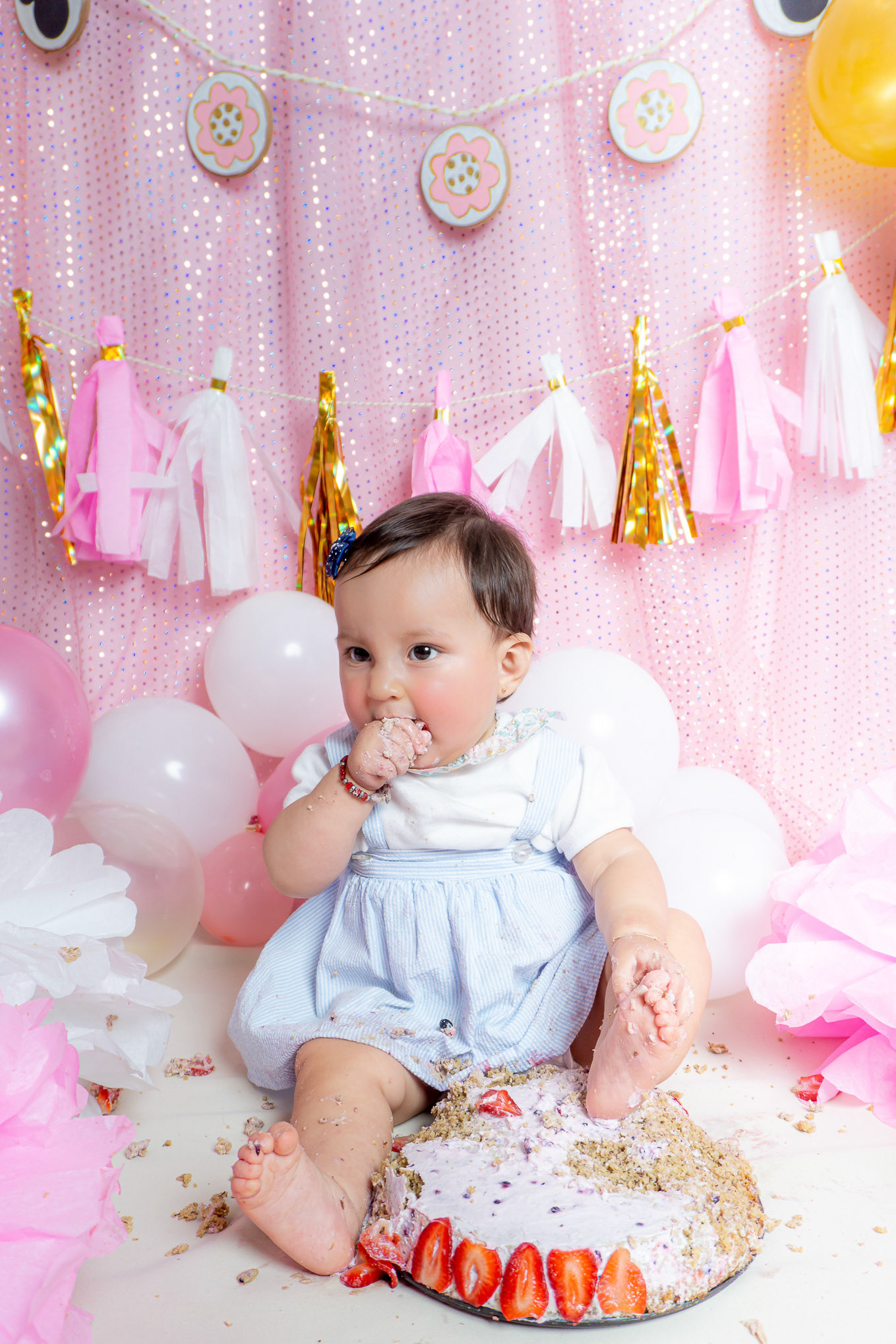 Sesión fotográfica de smash the cake para Emilie