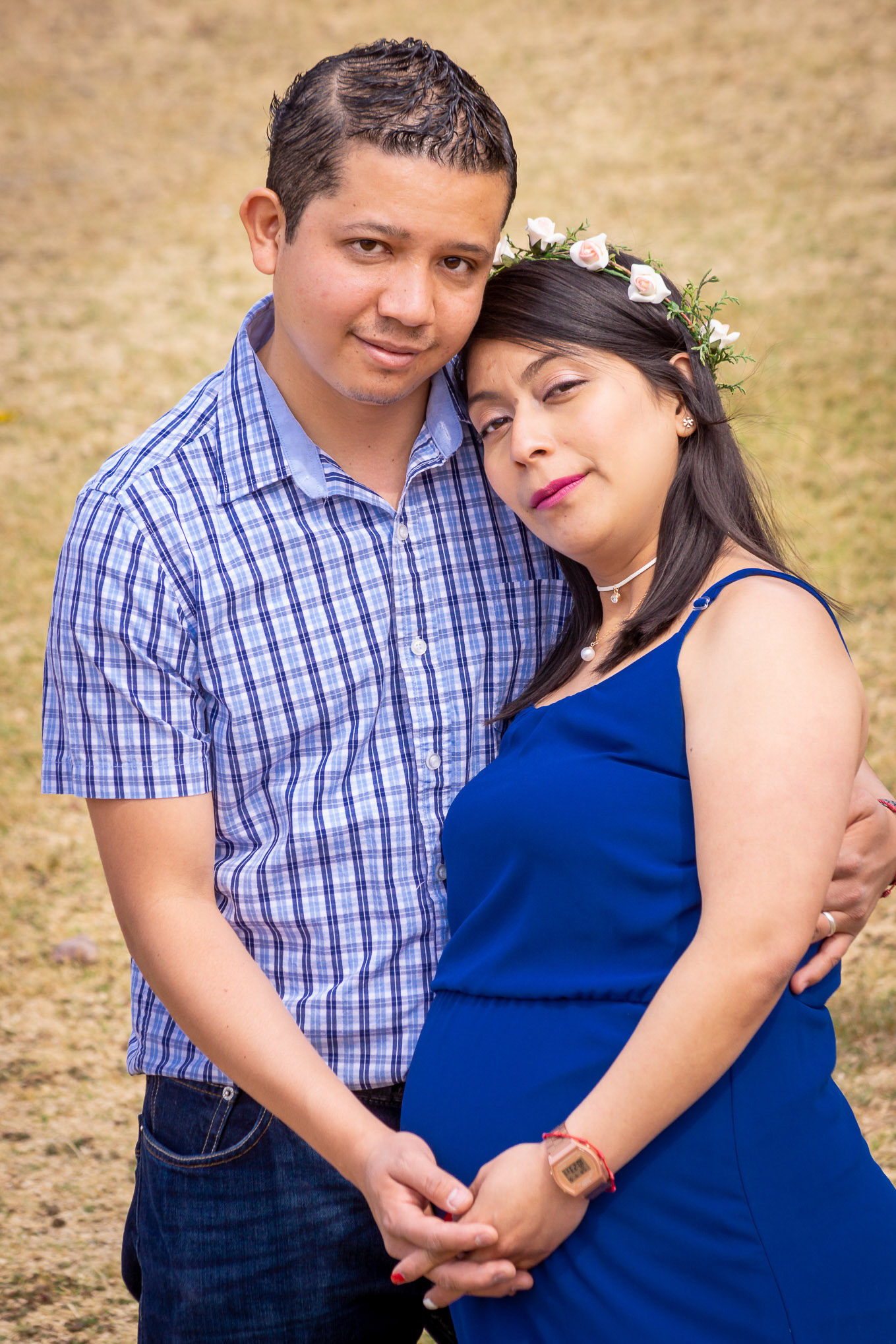 Sesión fotográfica de Sandy & Iván, maternidad en la marquesa.