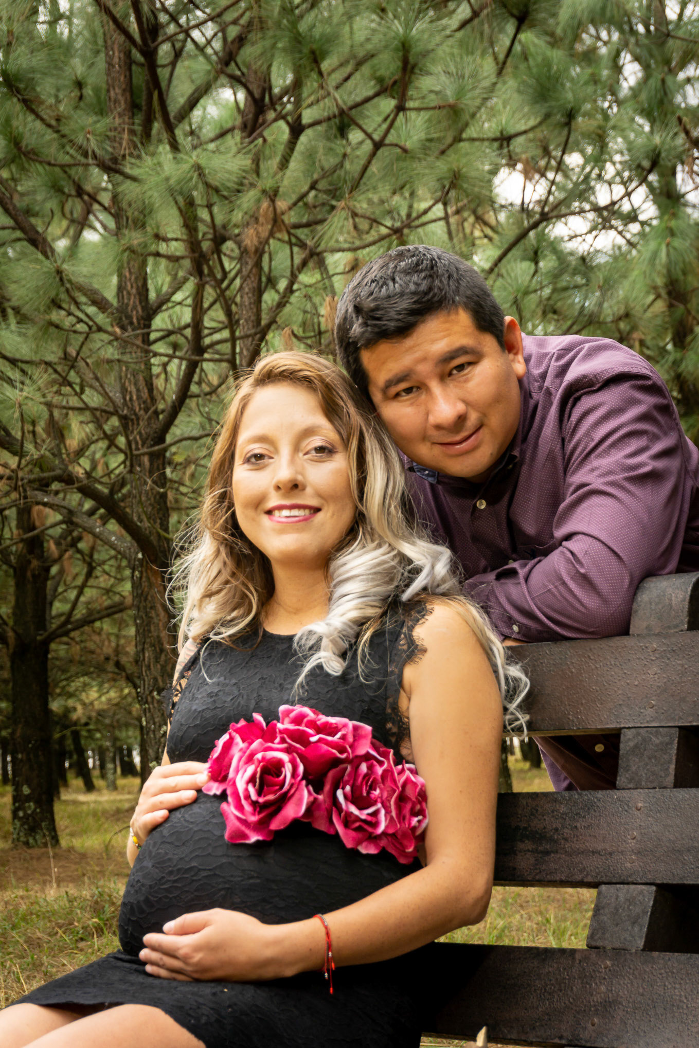 Sesión fotográfica de embarazo para la familia de Nallely