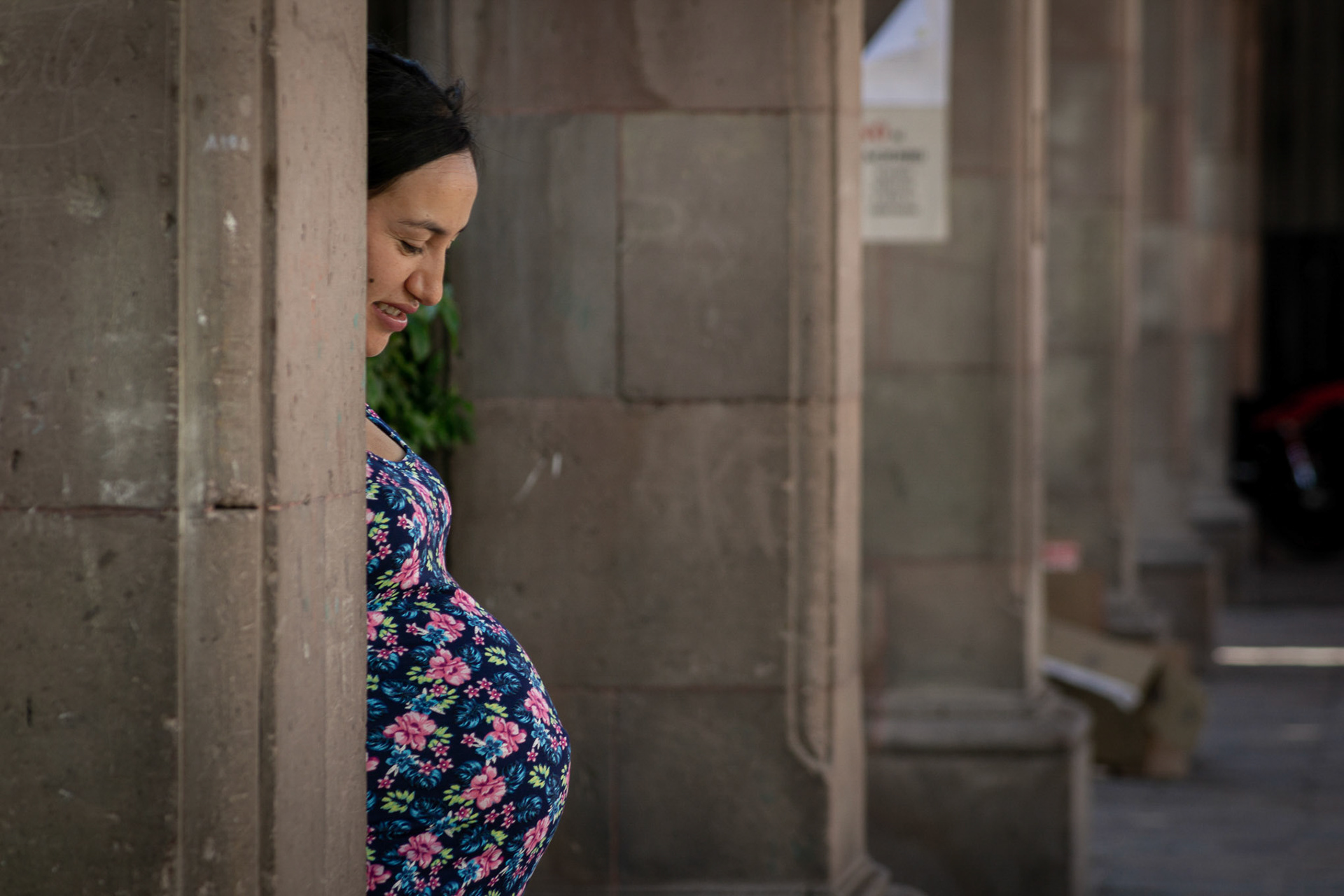 Sesión fotográfica de embarazo.