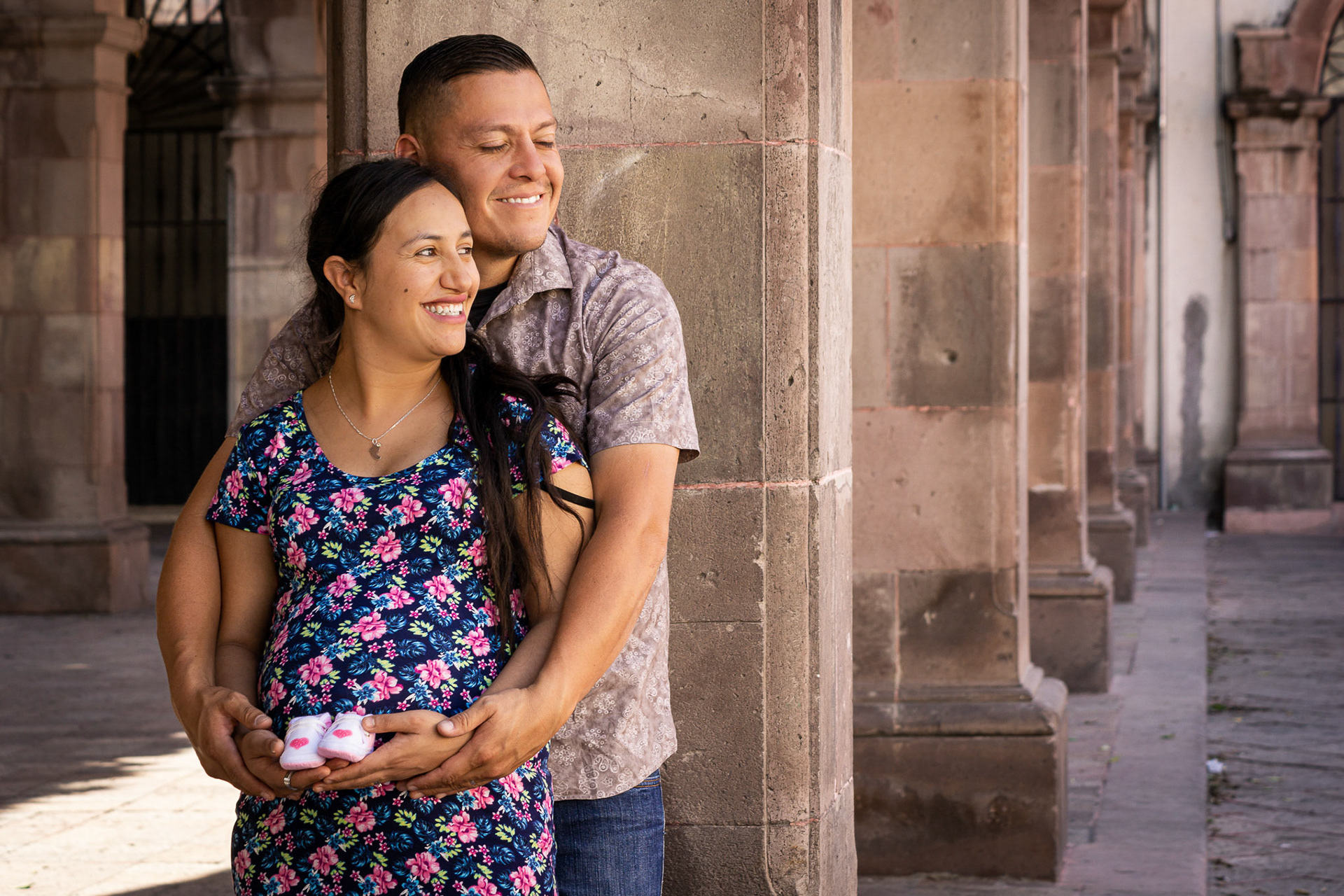 Sesión fotográfica de embarazo.