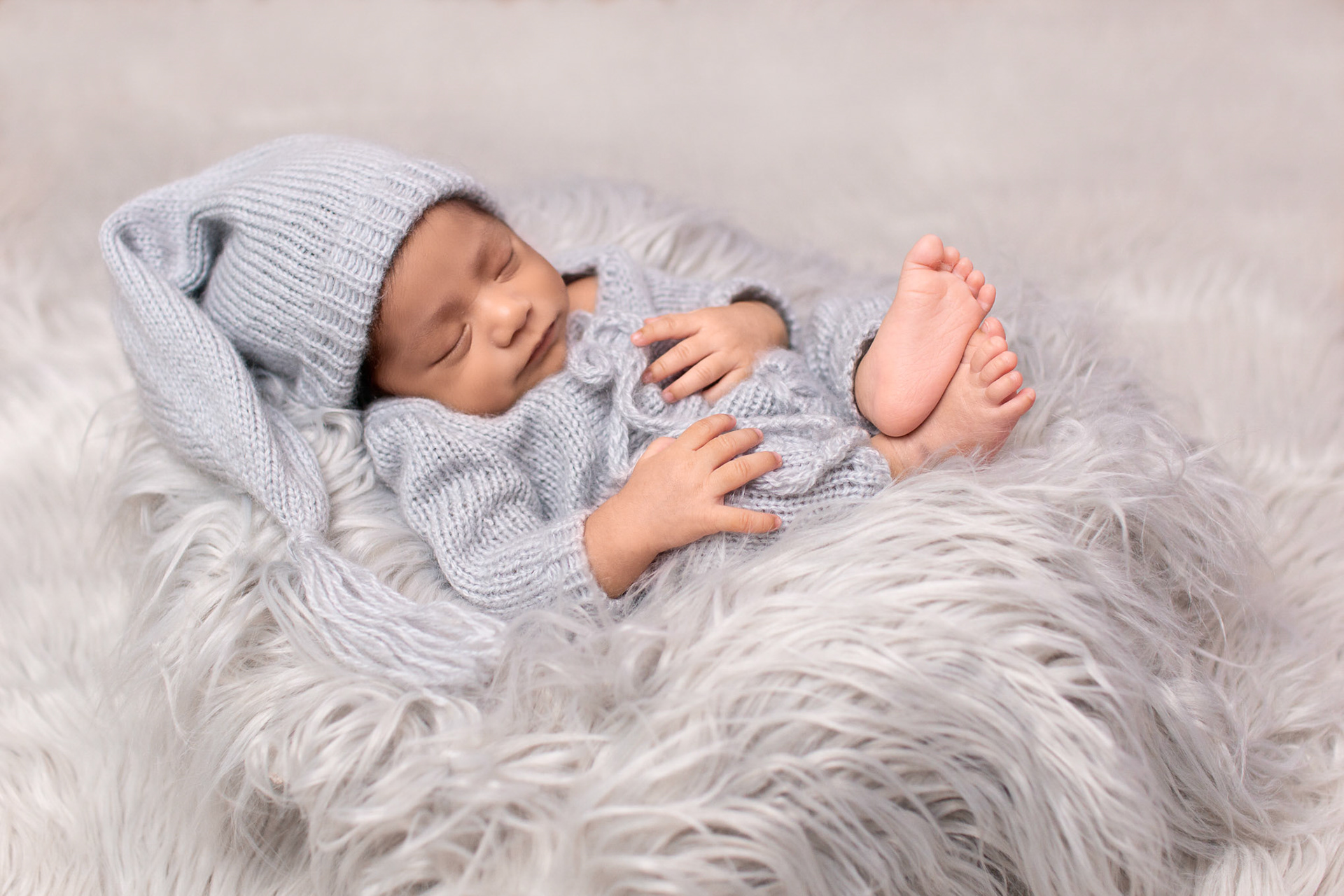 Sesión fotográfica de recién nacido (New Born) para Aaron