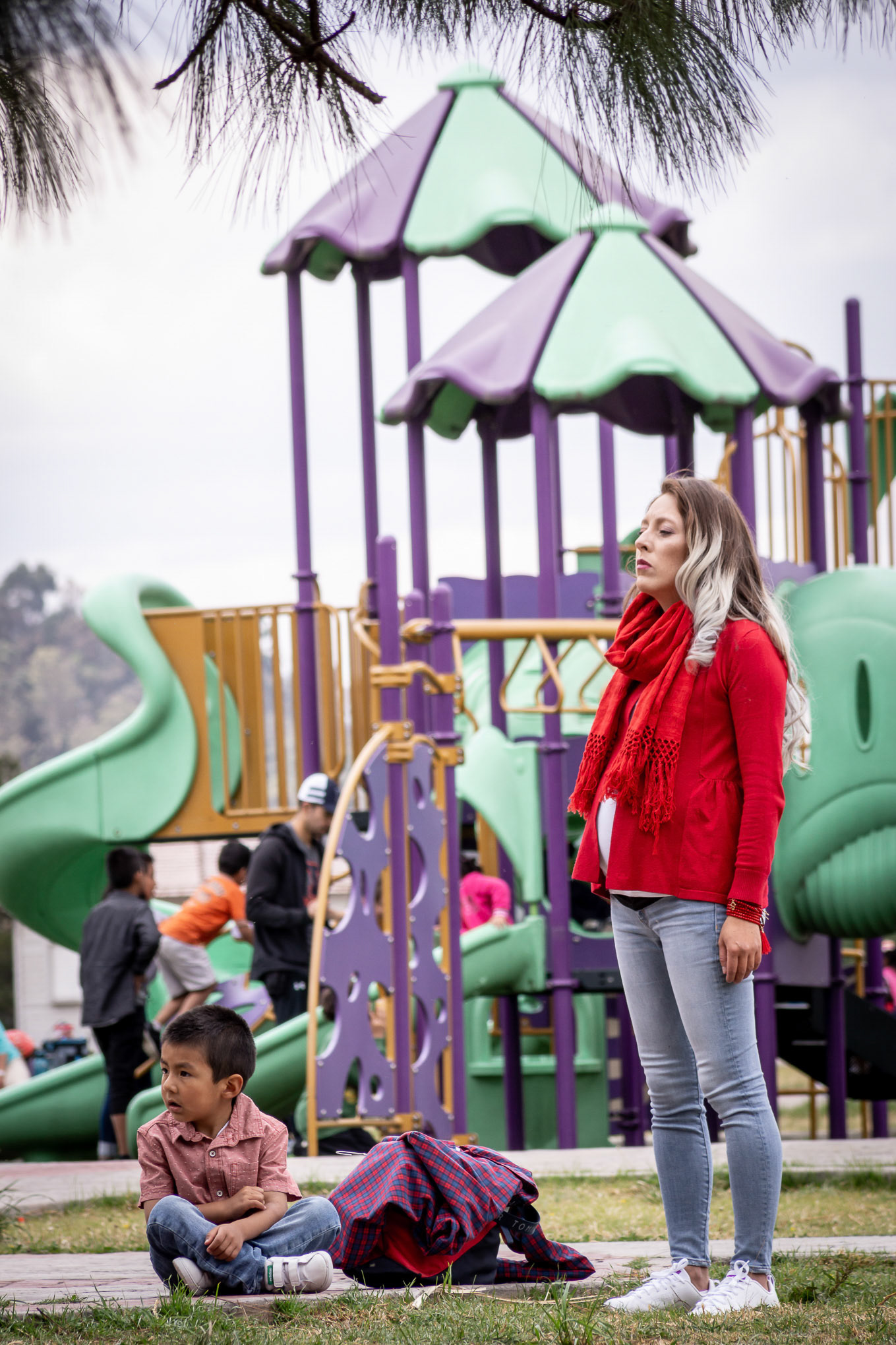 Sesión fotográfica de embarazo para la familia de Nallely