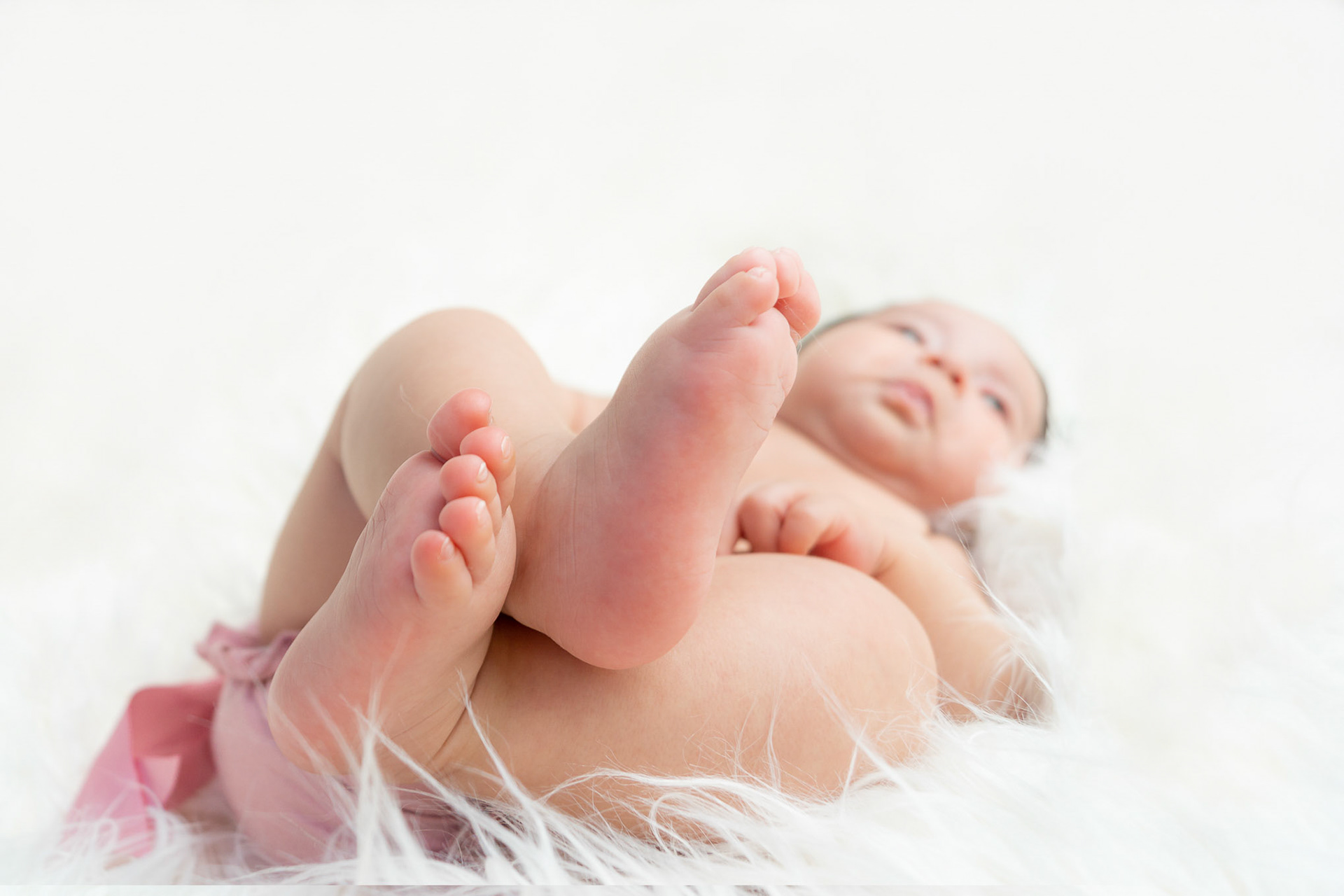 Leilani a sus dos meses de edad.