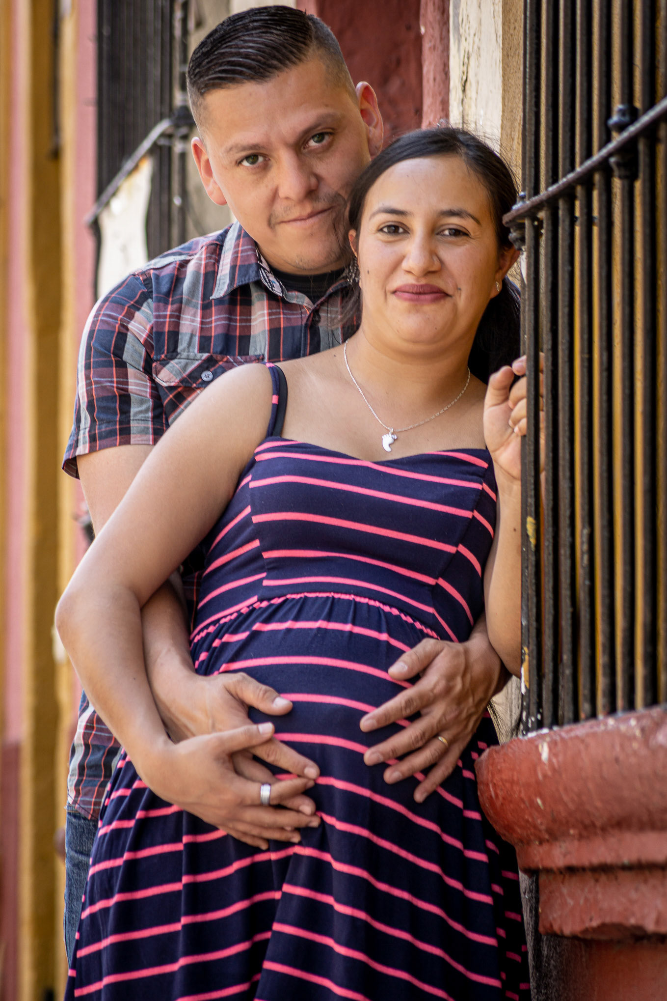 Sesión fotográfica de embarazo.