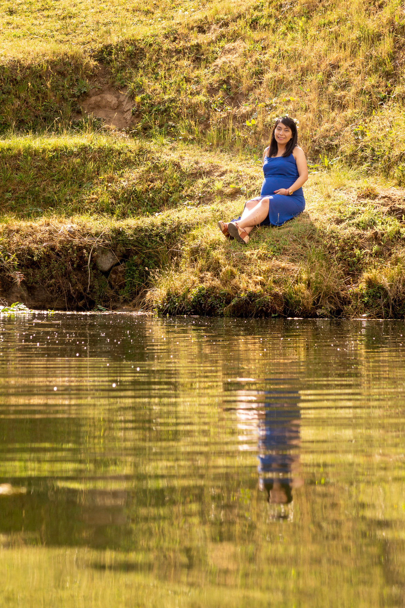 Sesión fotográfica de Sandy & Iván, maternidad en la marquesa.