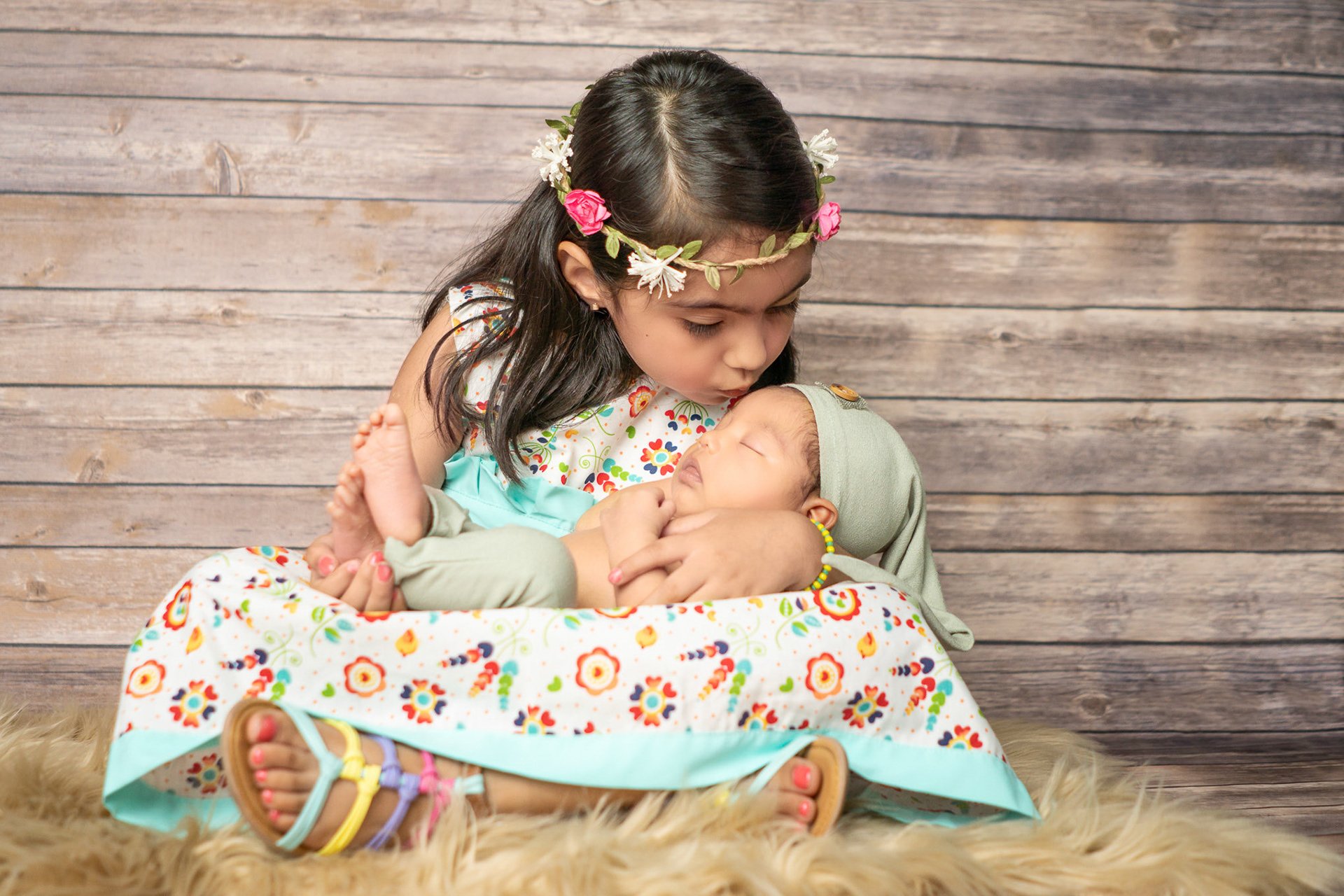Sesión fotográfica de Leonardo Aarón a sus 13 días de nacido.