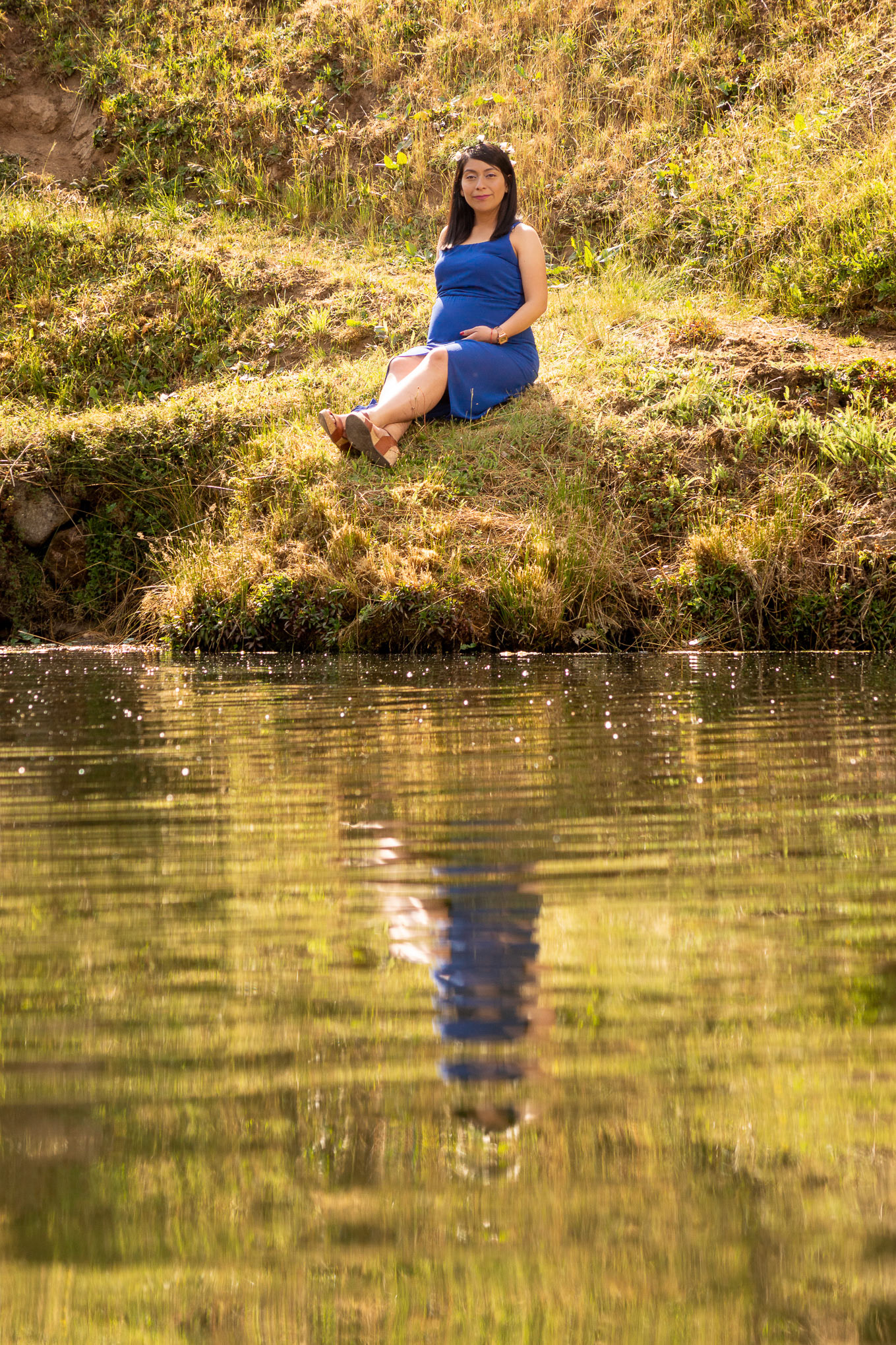 Sesión fotográfica de Sandy & Iván, maternidad en la marquesa.