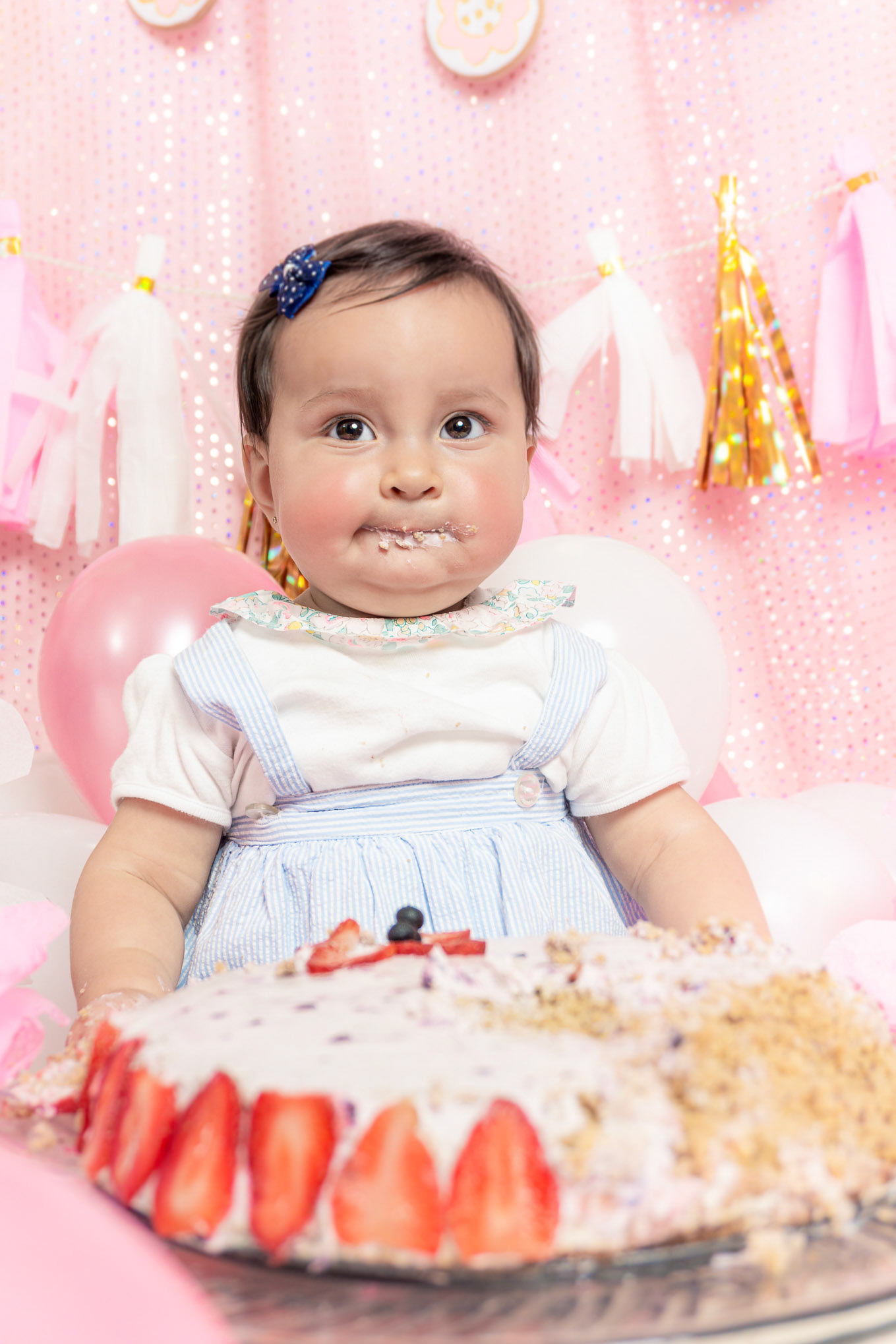 Sesión fotográfica de smash the cake para Emilie