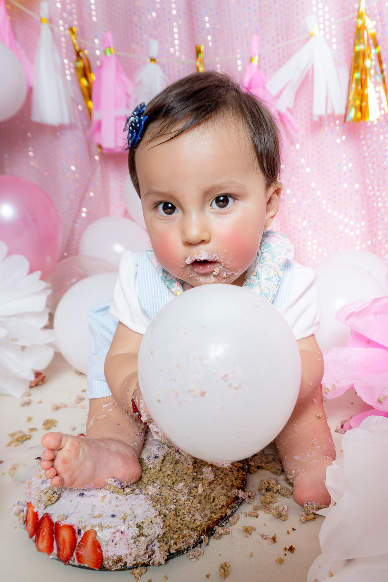 Sesión fotográfica de smash the cake para Emilie